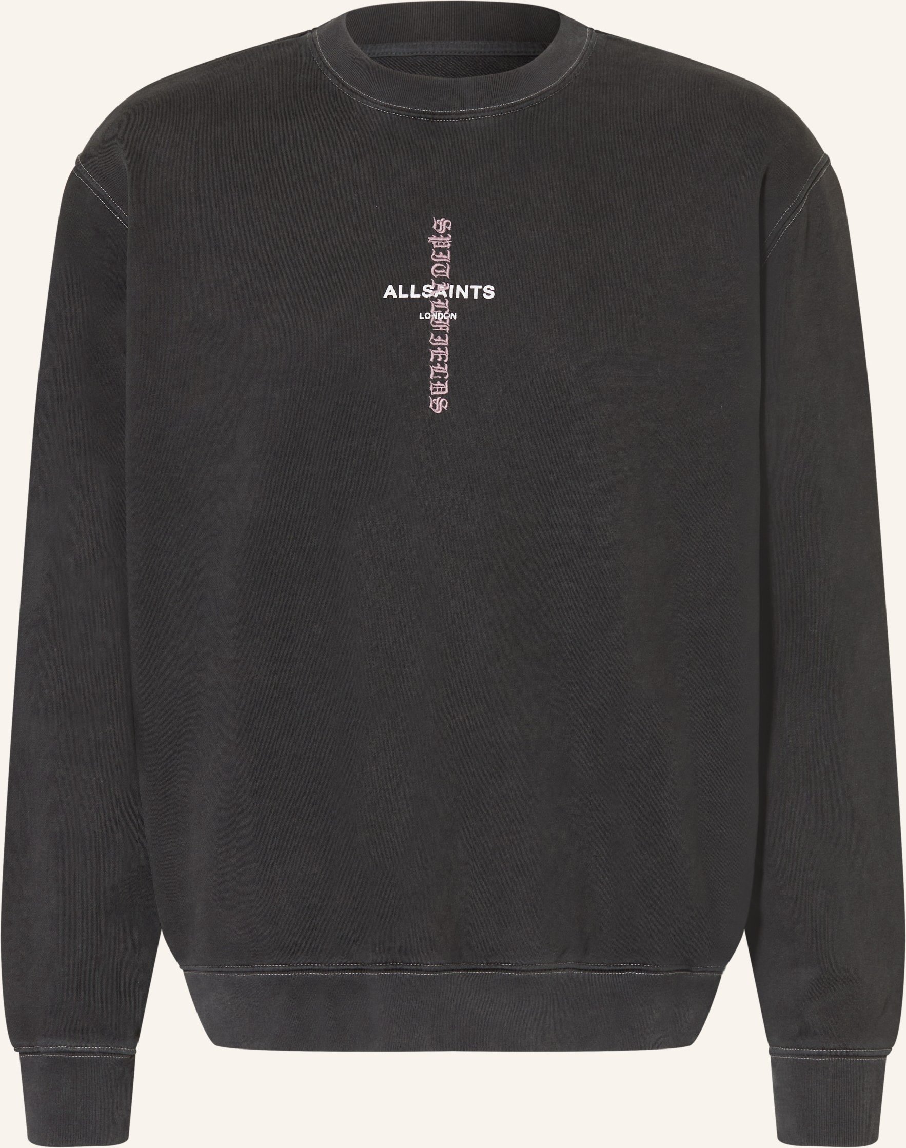 Allsaints Sweatshirt Knox Crew schwarz