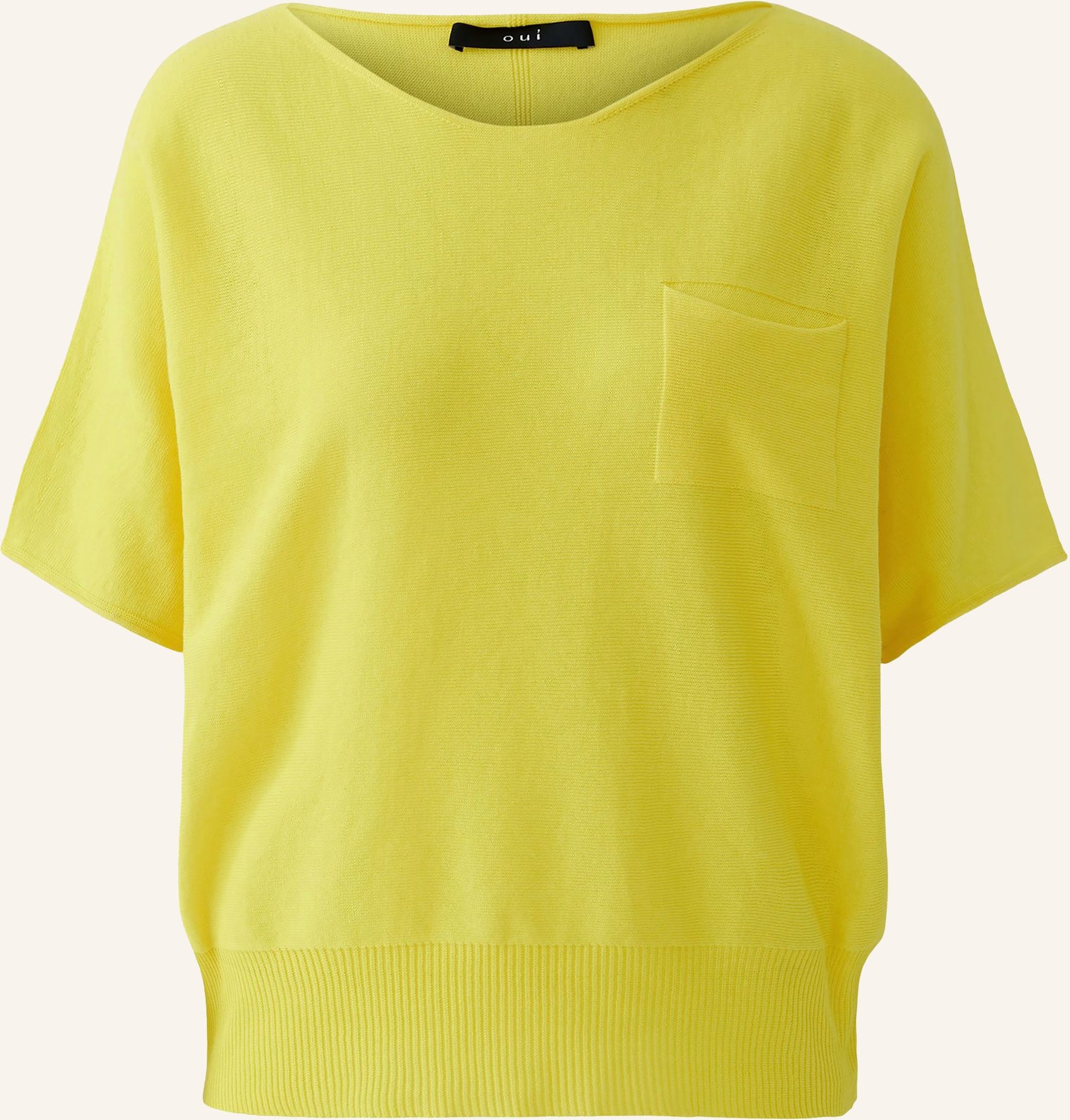 Oui Strickshirt gelb