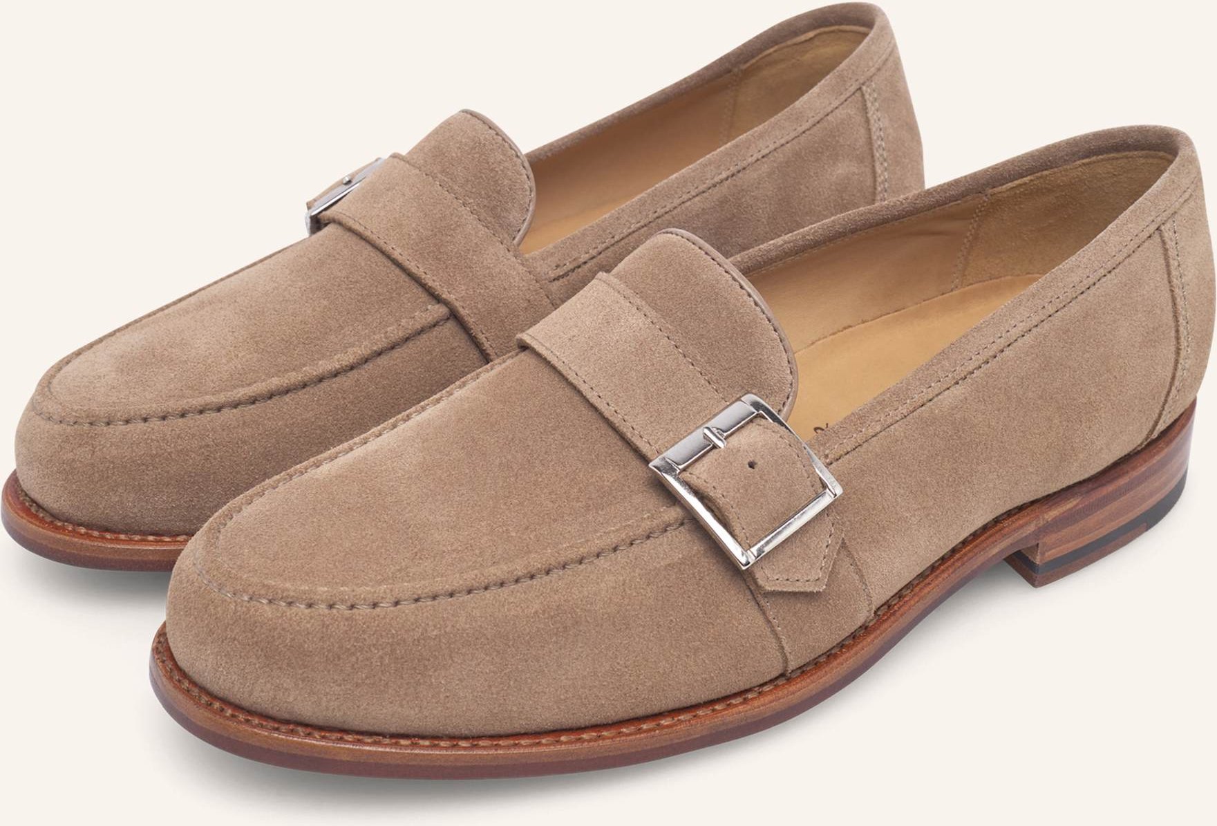 Heinrich Dinkelacker Loafer Wien Single Monk V beige