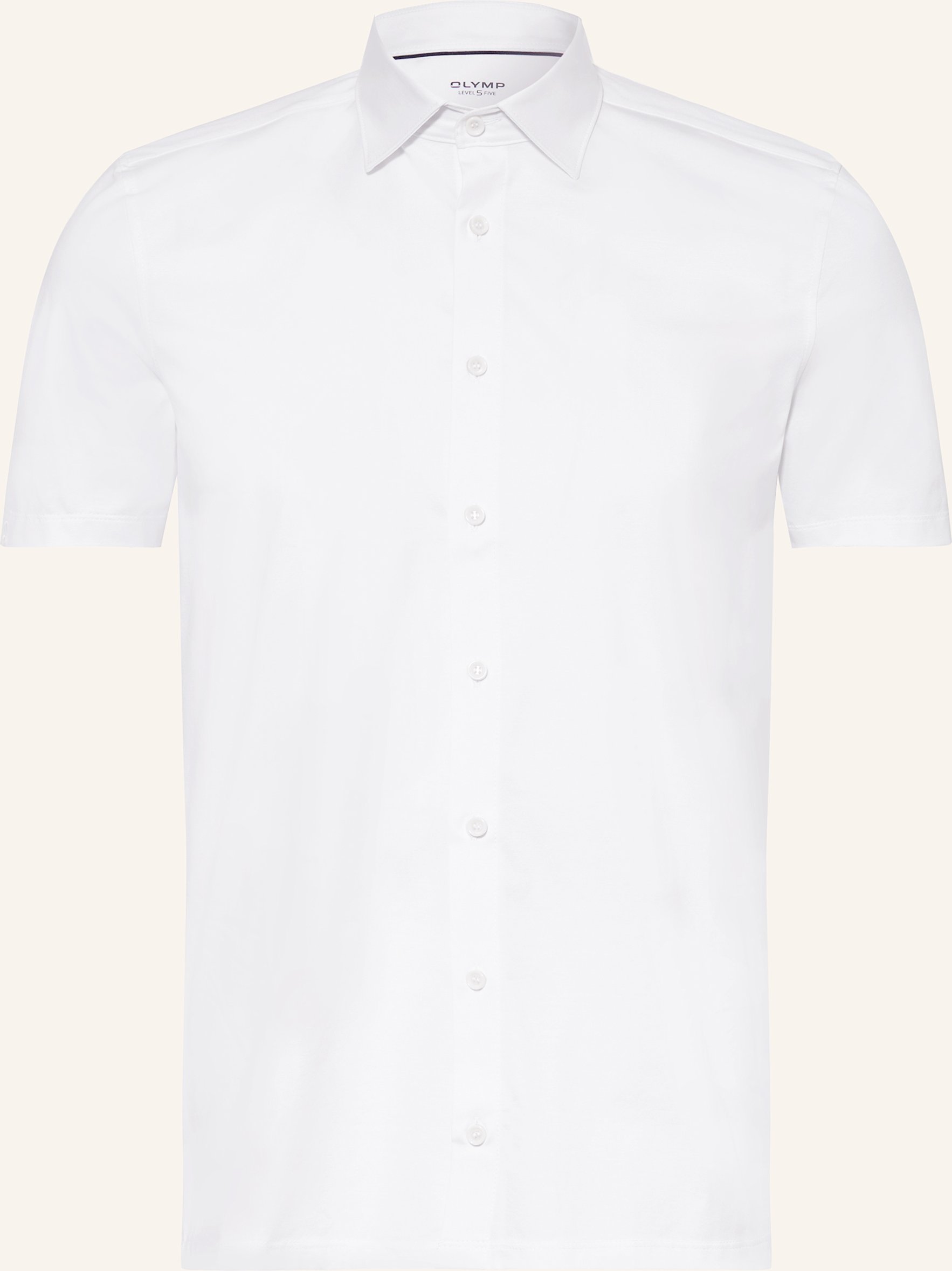 Thumbnail - Olymp Kurzarm-Hemd Level Five 24/Seven Body Fit weiss