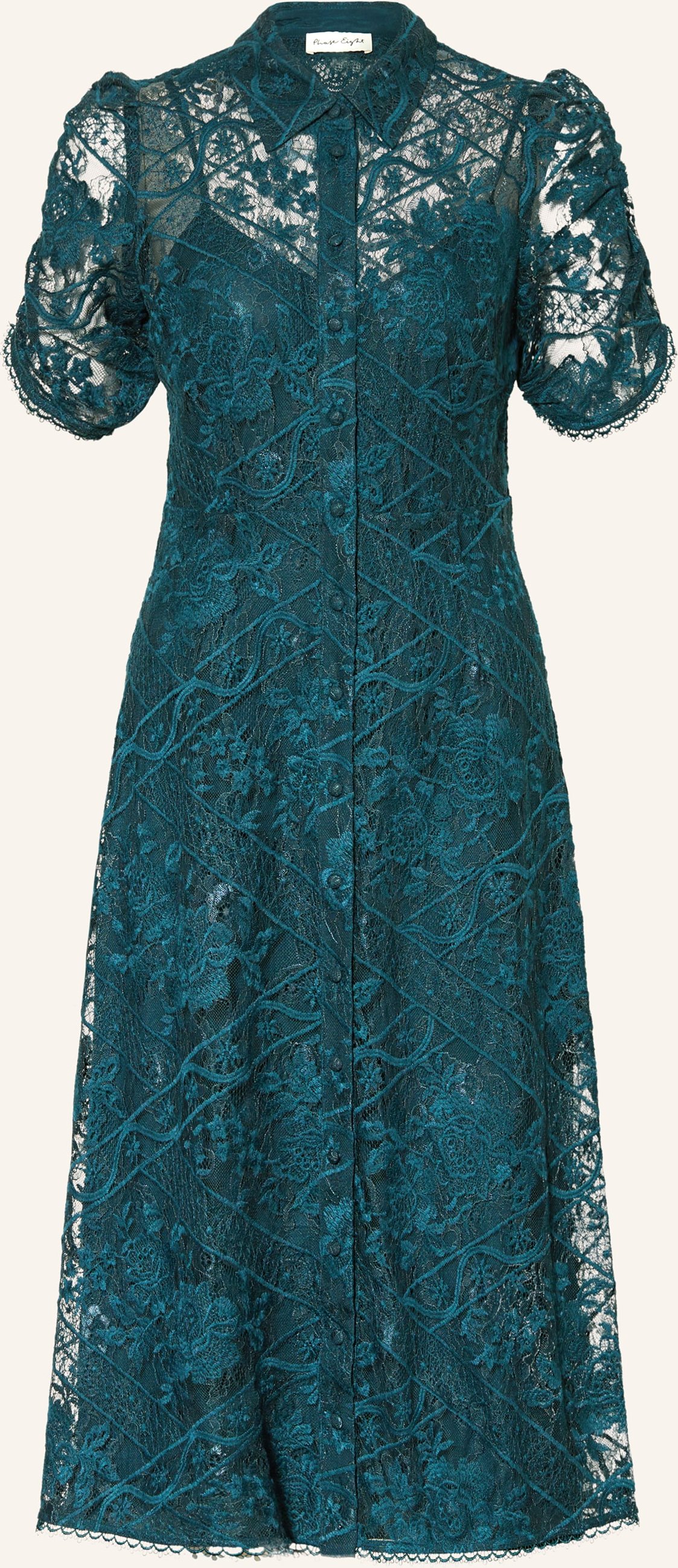 Phase Eight Hemdblusenkleid Lunna Aus Spitze blau