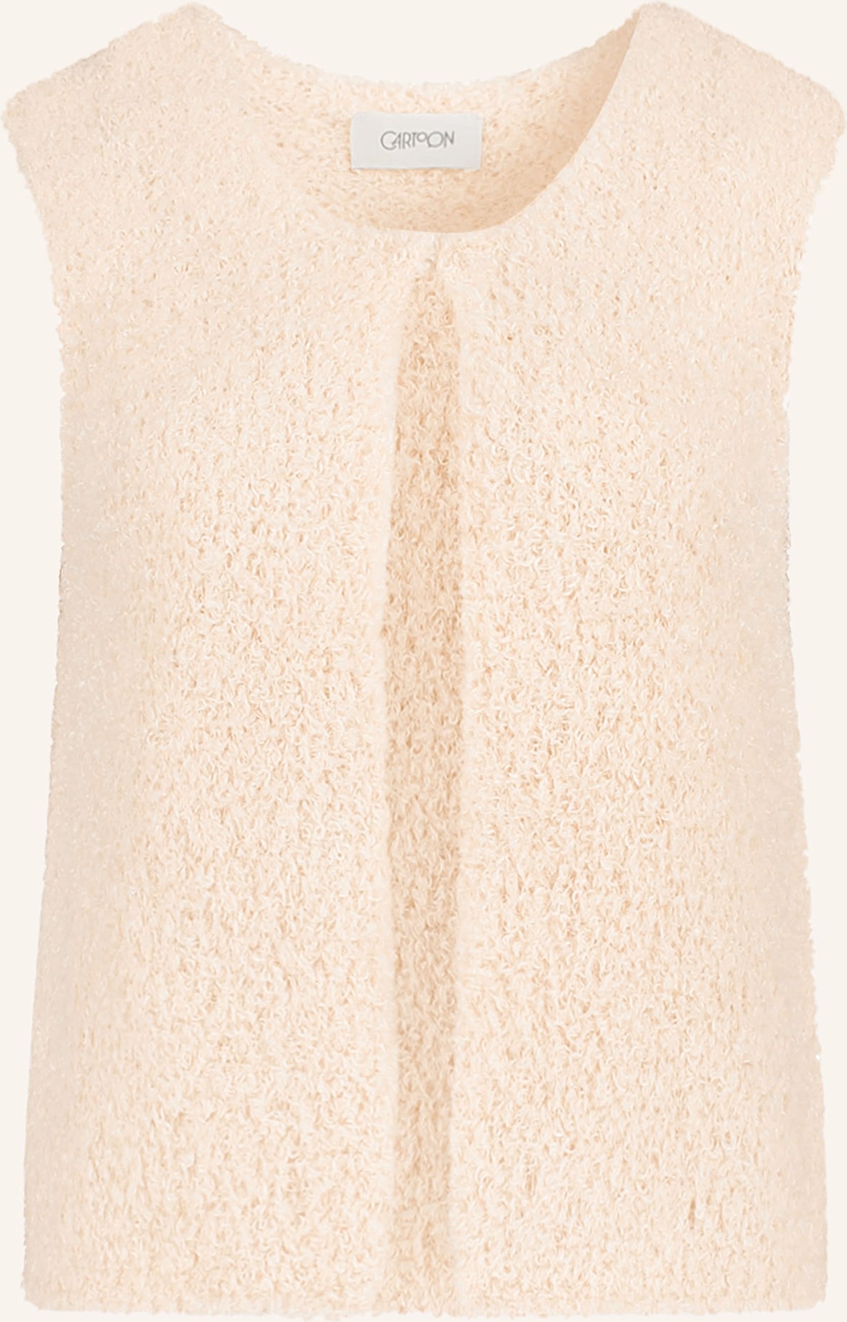 Cartoon Strickweste weiss