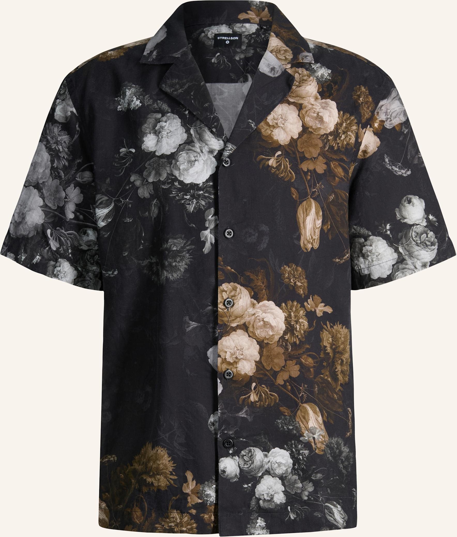 Strellson Resorthemd Clint Comfort Fit schwarz