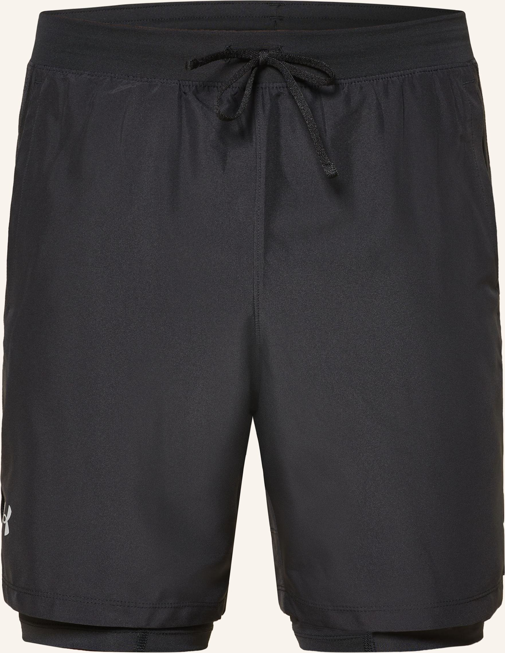 Under Armour 2-In-1-Laufshorts Launch schwarz