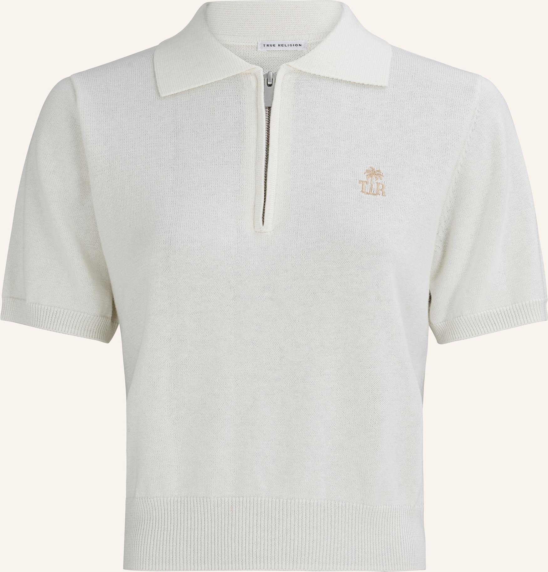 True Religion Poloshirt weiss