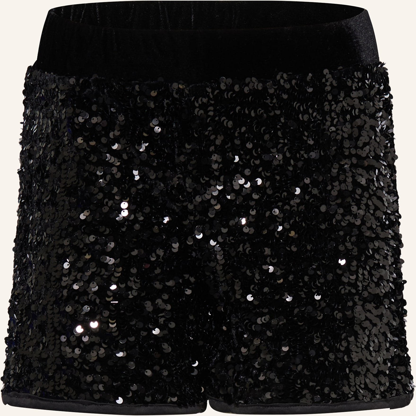 Only Shorts Mit Pailletten schwarz