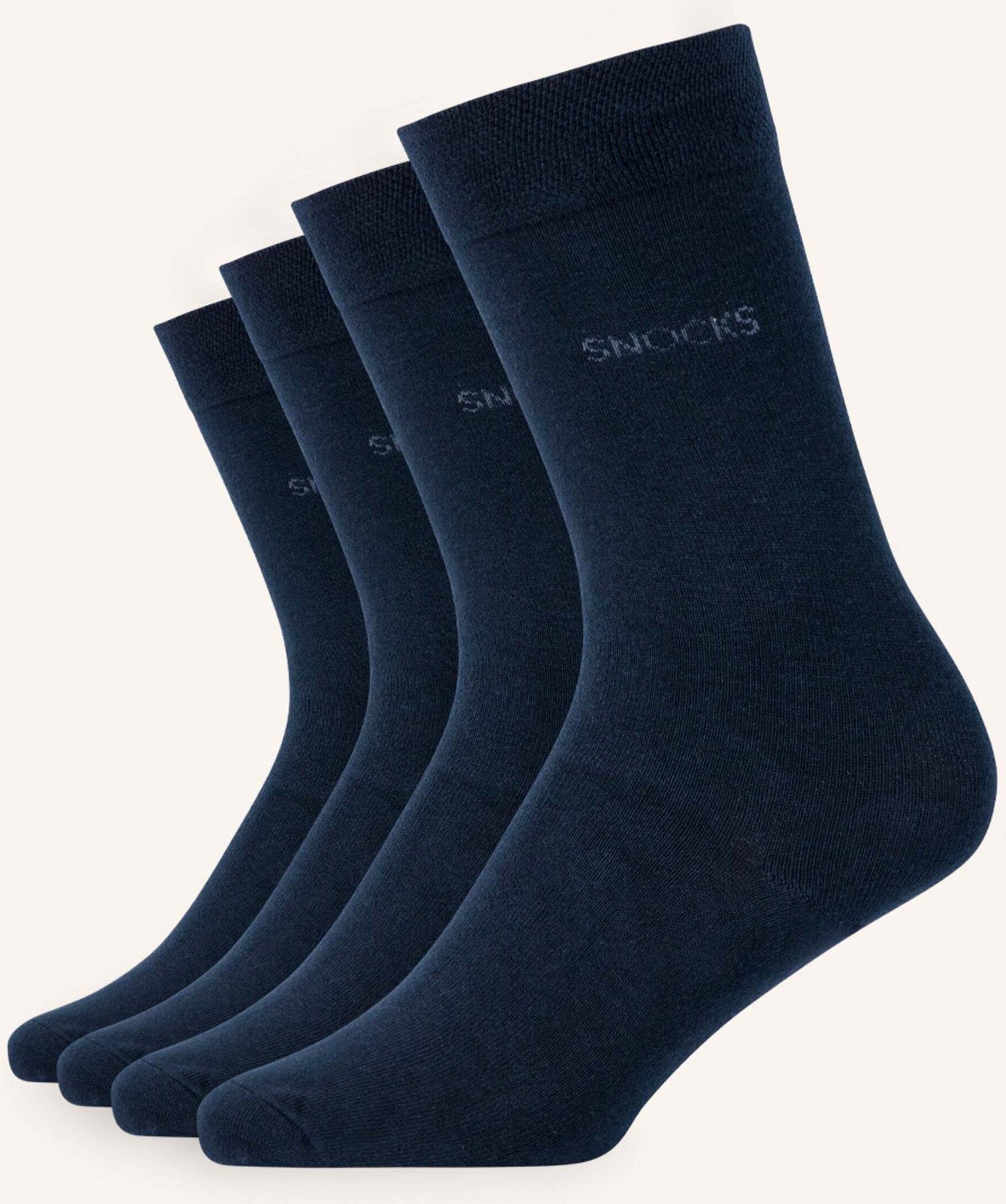 Snocks 4er-Pack Socken blau