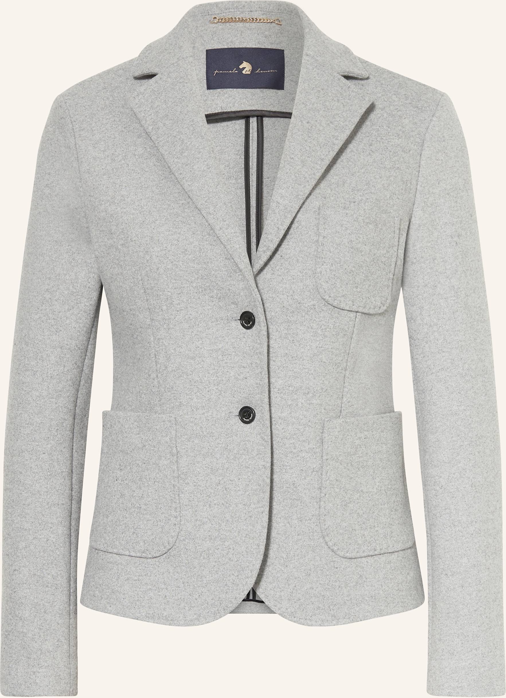 Pamela Henson Jerseyblazer grau