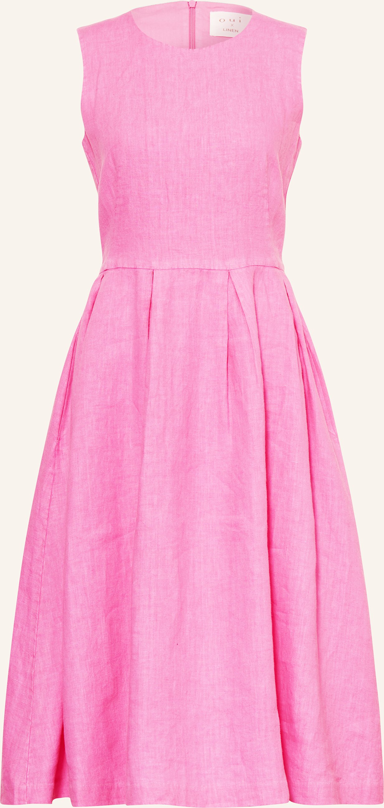 Thumbnail - Oui Leinenkleid pink