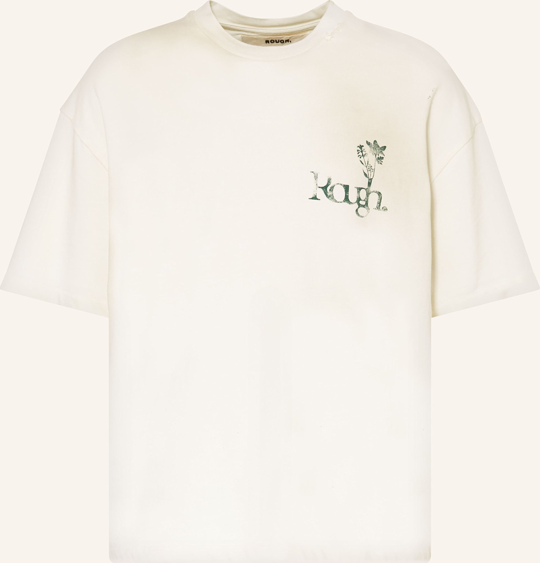 Rough. T-Shirt weiss