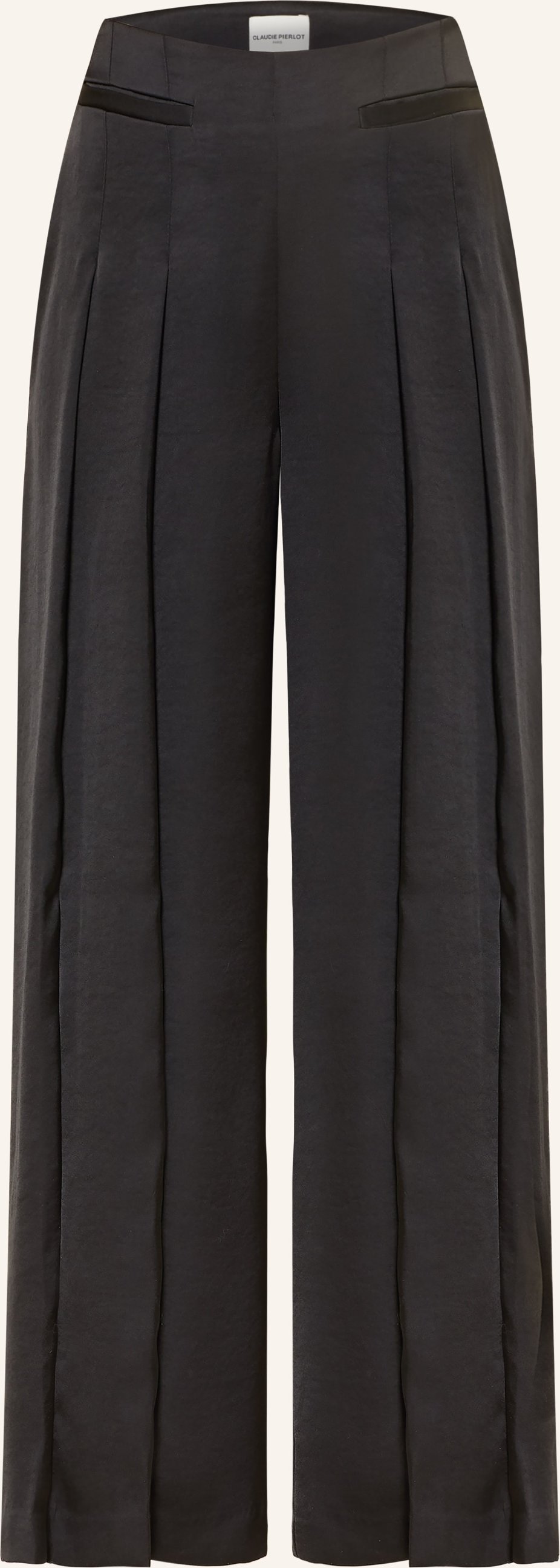Claudie Pierlot Marlenehose Aus Satin schwarz