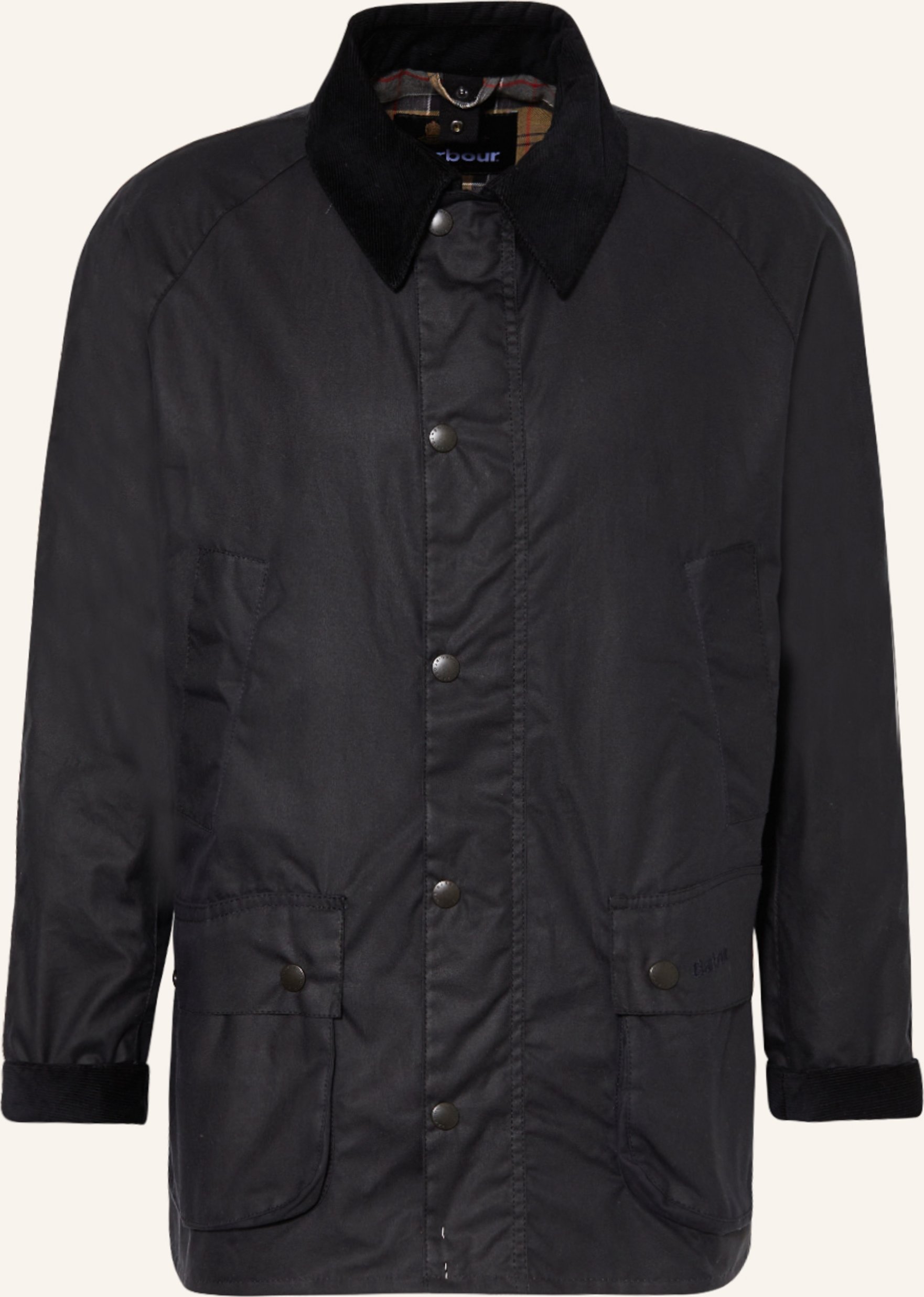 Barbour Fieldjacket Ashby Wax blau