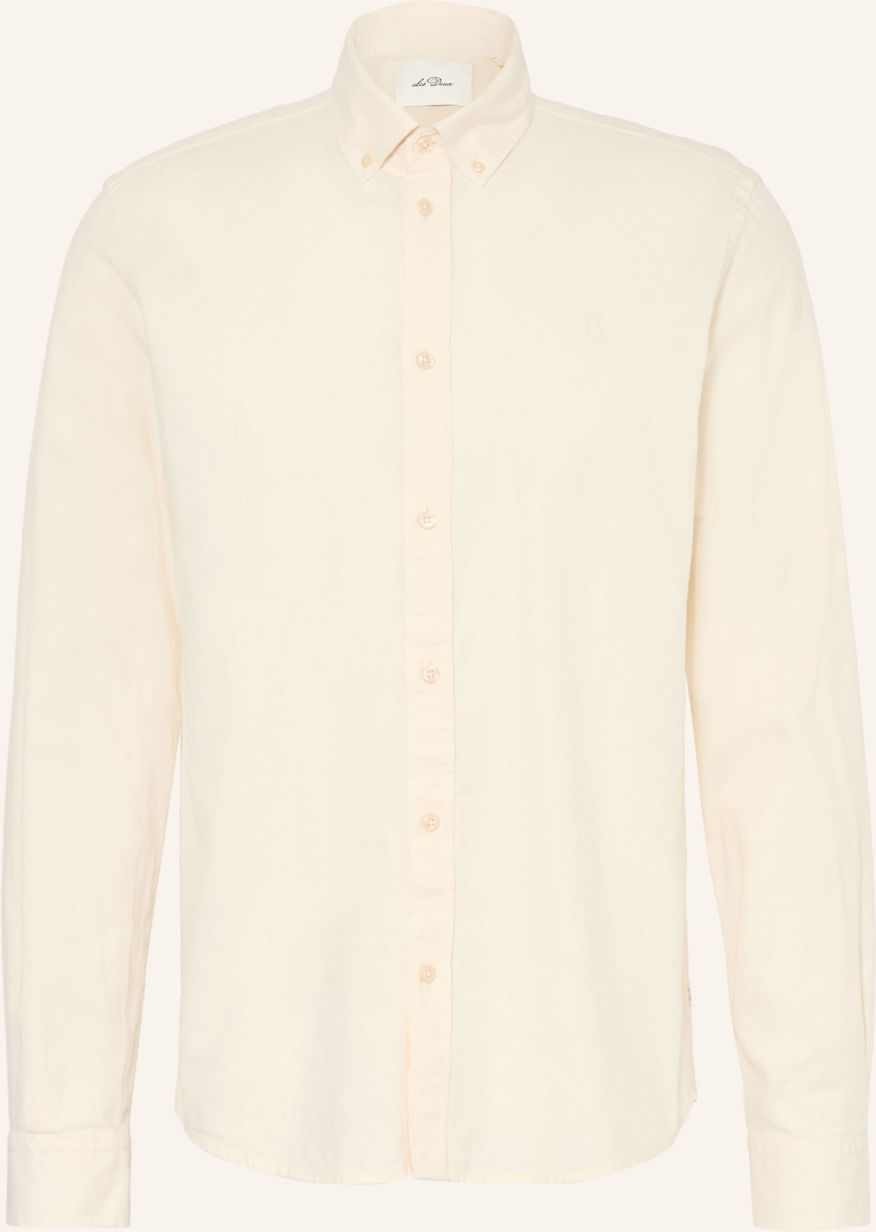 Les Deux Hemd Konrad Regular Fit Mit Leinen beige
