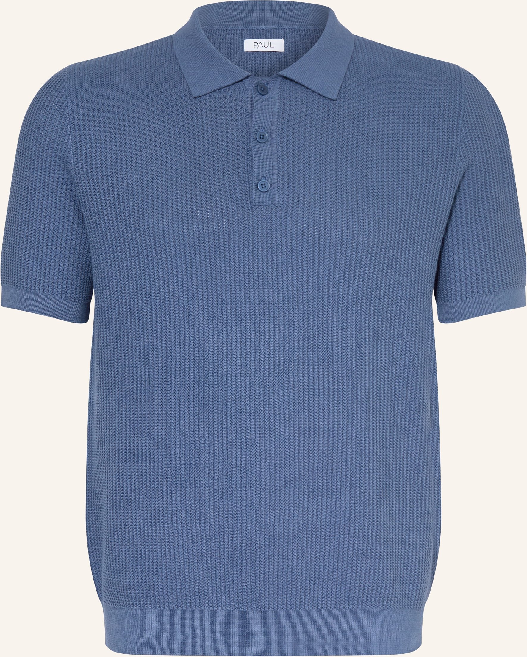 Paul Strick-Poloshirt blau