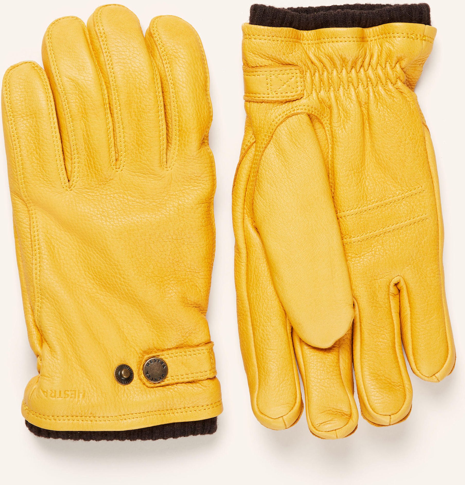 Hestra Lederhandschuhe Utsjö gelb