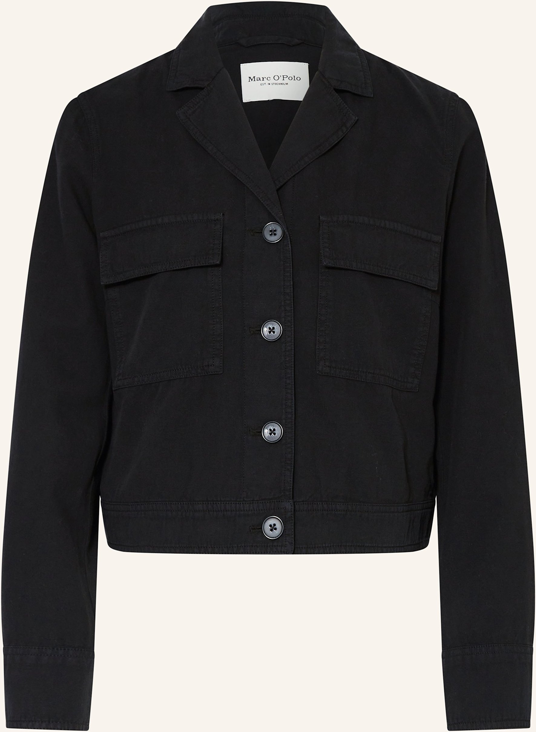 Marc O'polo Cropped-Blazer schwarz