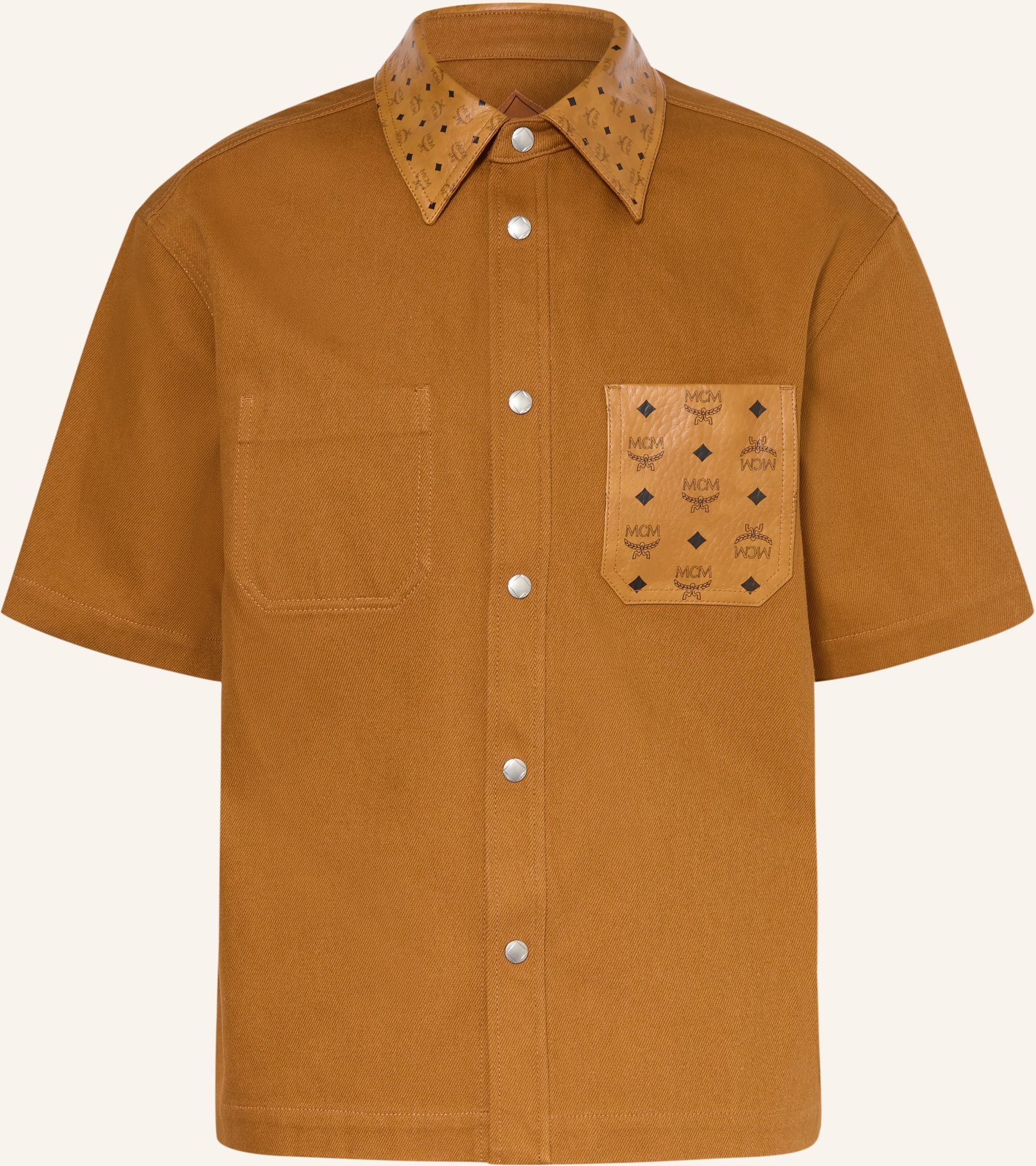 Mcm Kurzarm-Hemd Comfort Fit braun