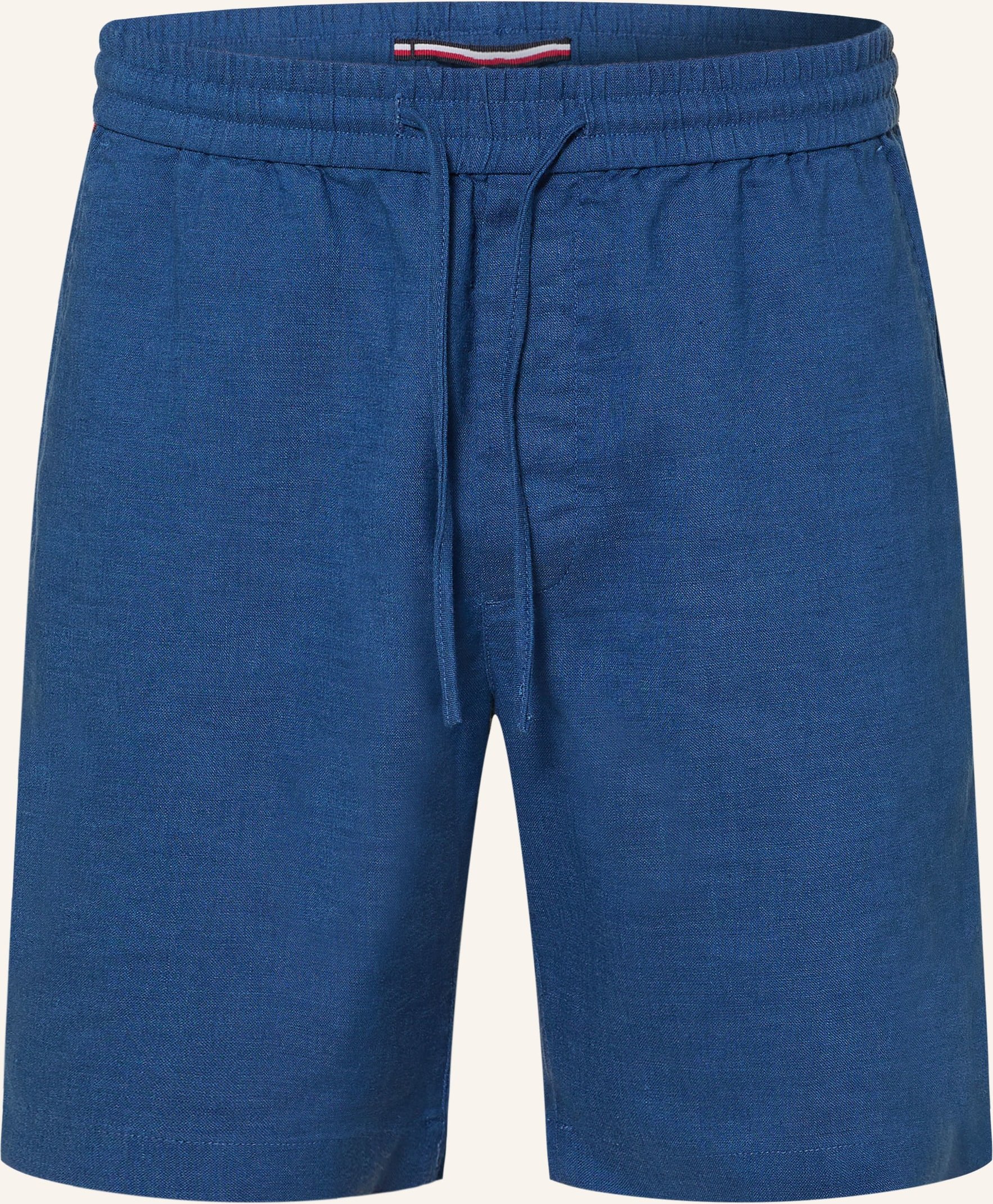 Tommy Hilfiger Leinenshorts Dover Regular Fit blau