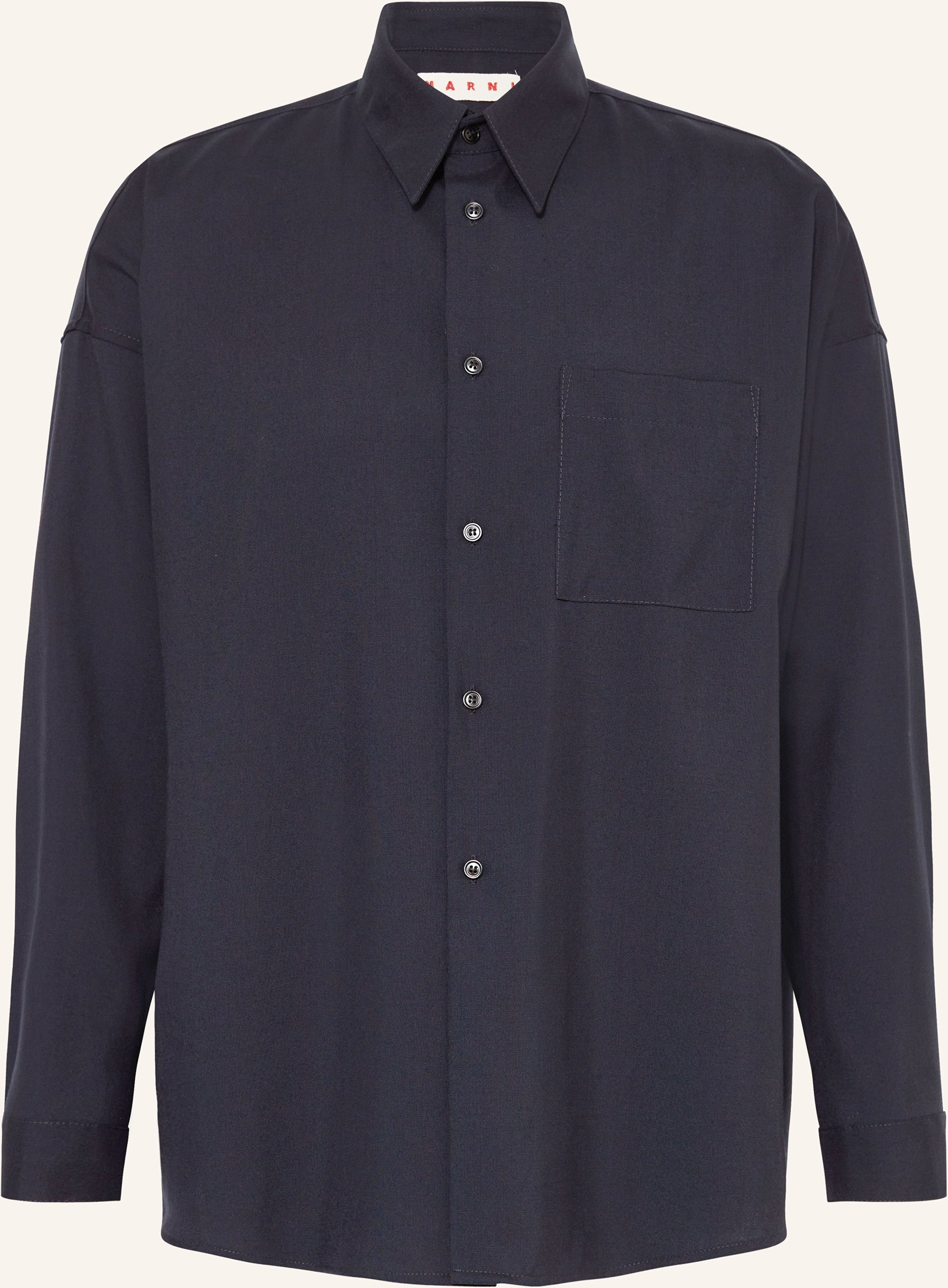 Marni Hemd Comfort Fit schwarz