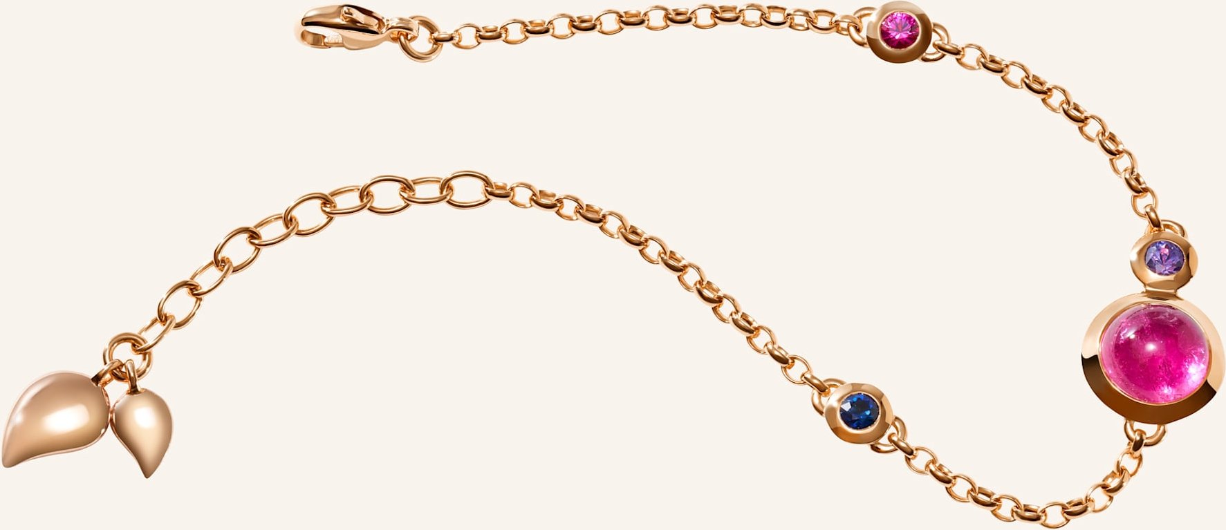 Tamara Comolli Armband Bracelet Bouton Mini Chain 'Wildberry' - Small/Medium 18k Roségold rosegold