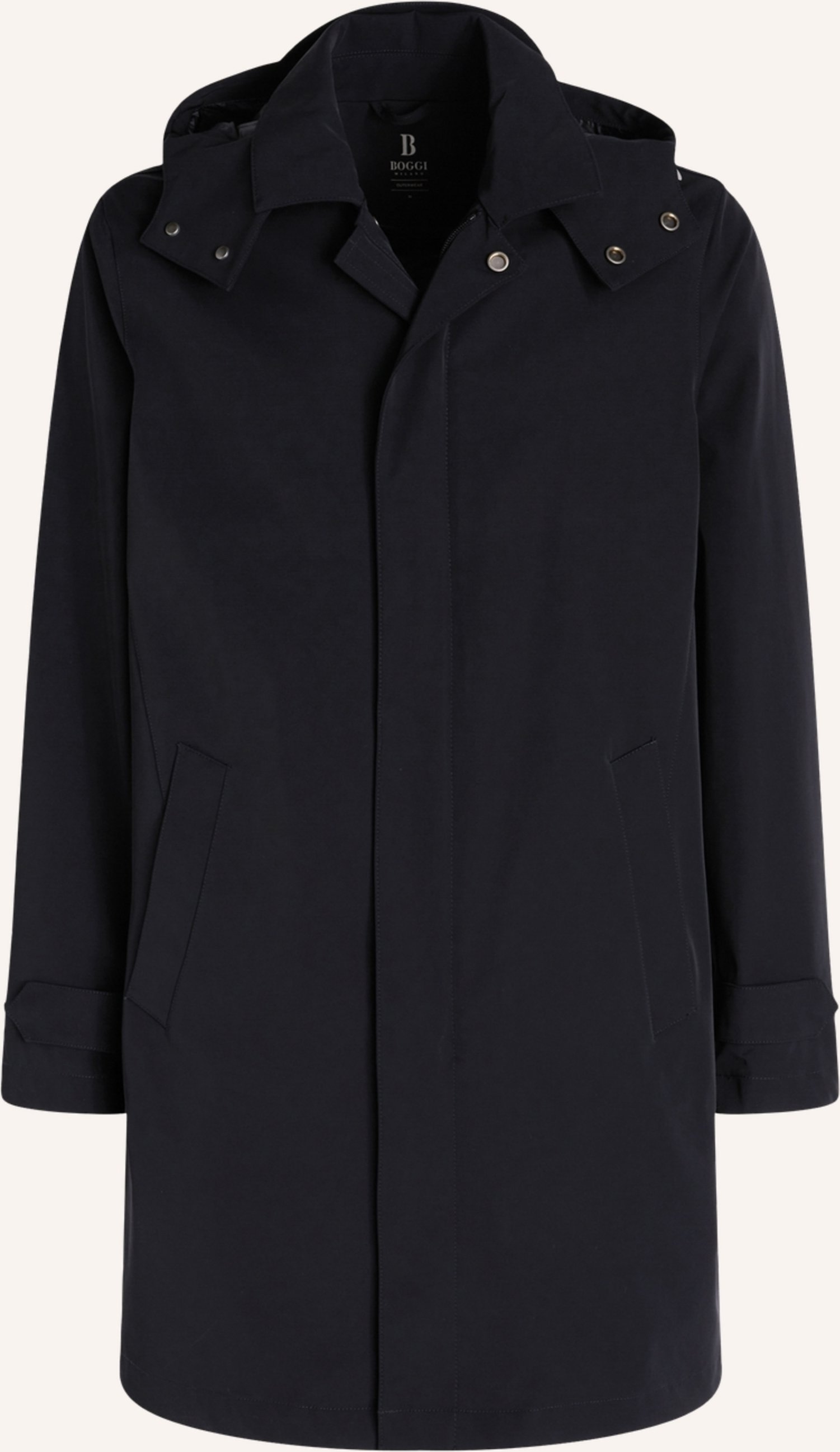 Boggi Milano Regenmantel blau