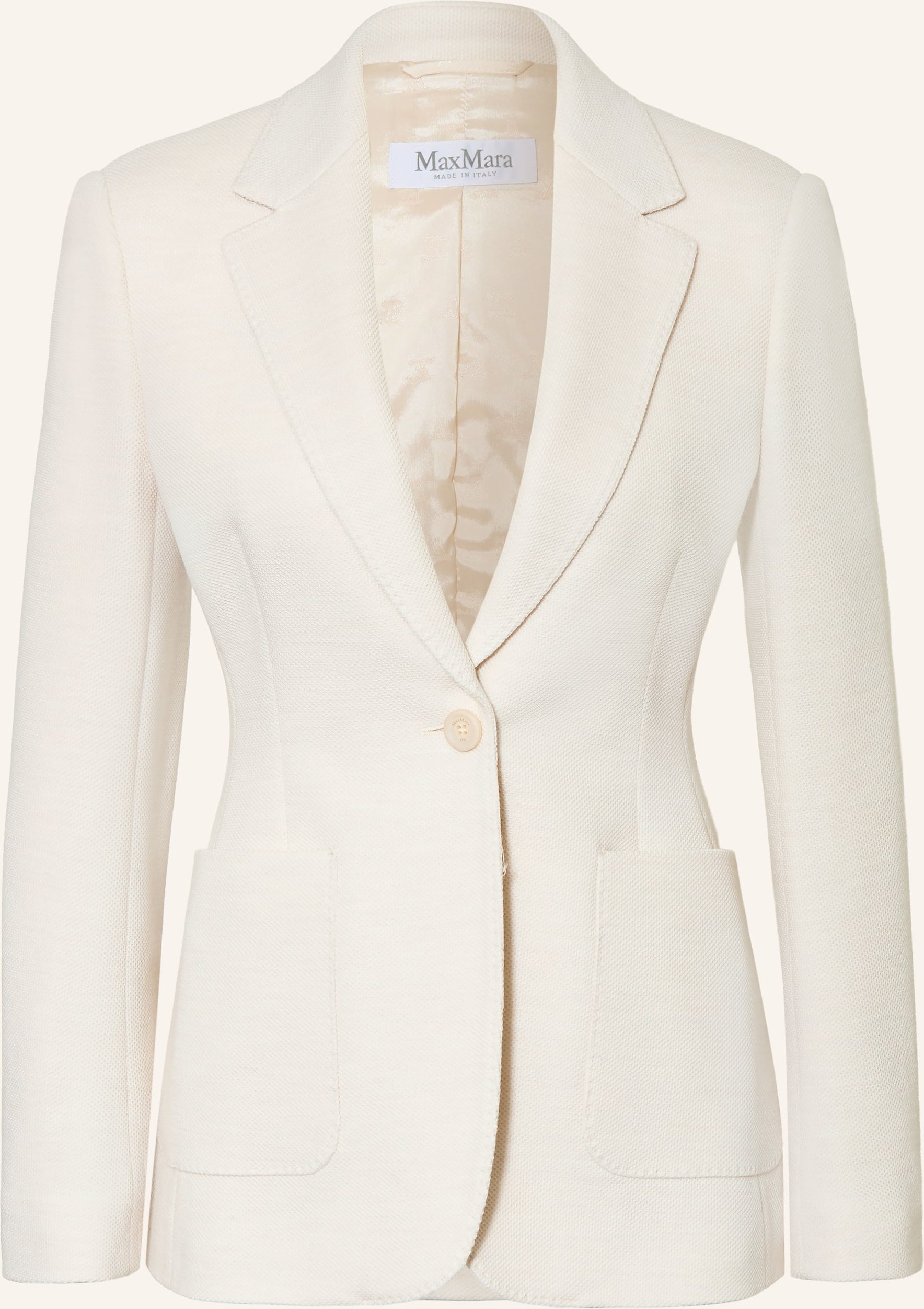 Max Mara Jerseyblazer Utilita weiss