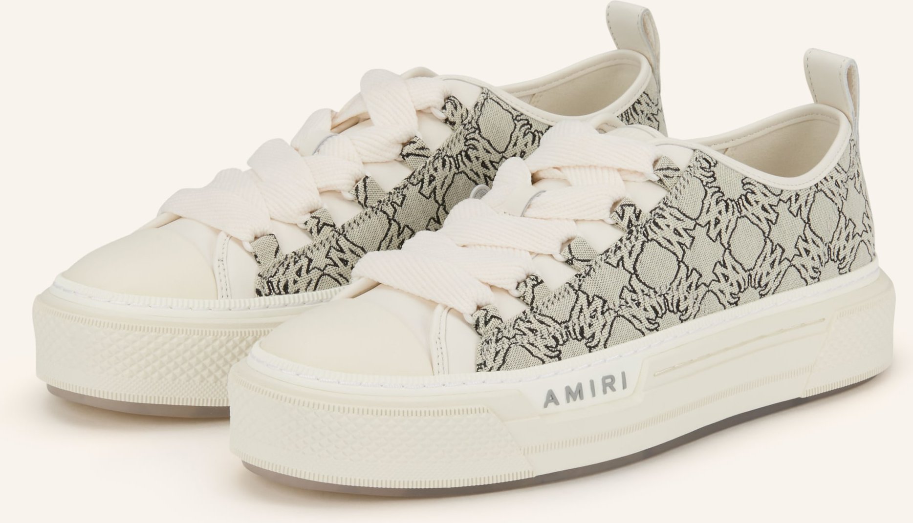Amiri Sneaker Ma Quad Jacquard Court Low weiss