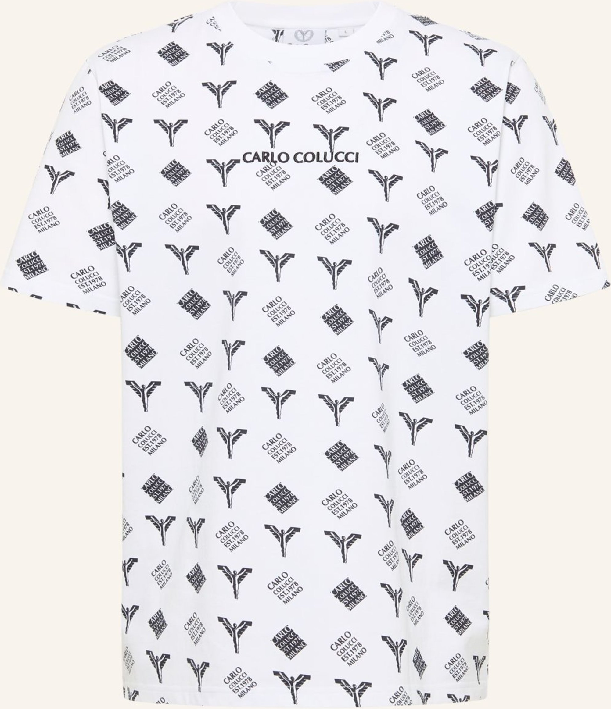Carlo Colucci Logo T-Shirt - Black Friday Falchi weiss