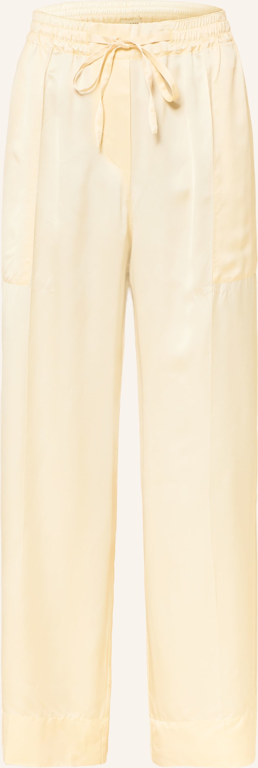 Sandro Marlenehose Aus Satin gelb