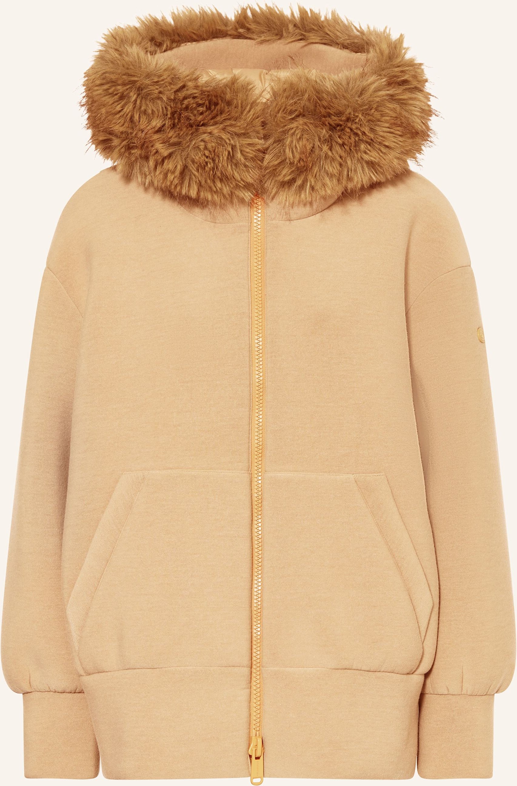 Goldbergh Oversized-Funktionsjacke Luce Mit Abnehmbarem Kunstpelz beige