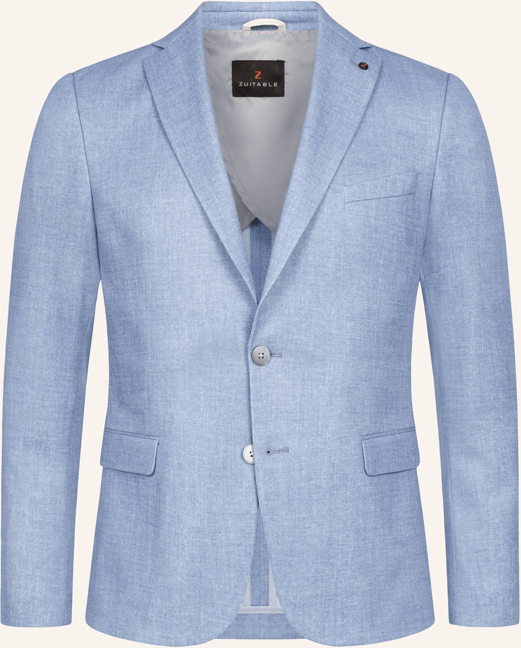 Zuitable Anzugssakko Dinick Slim Fit Aus Jersey blau