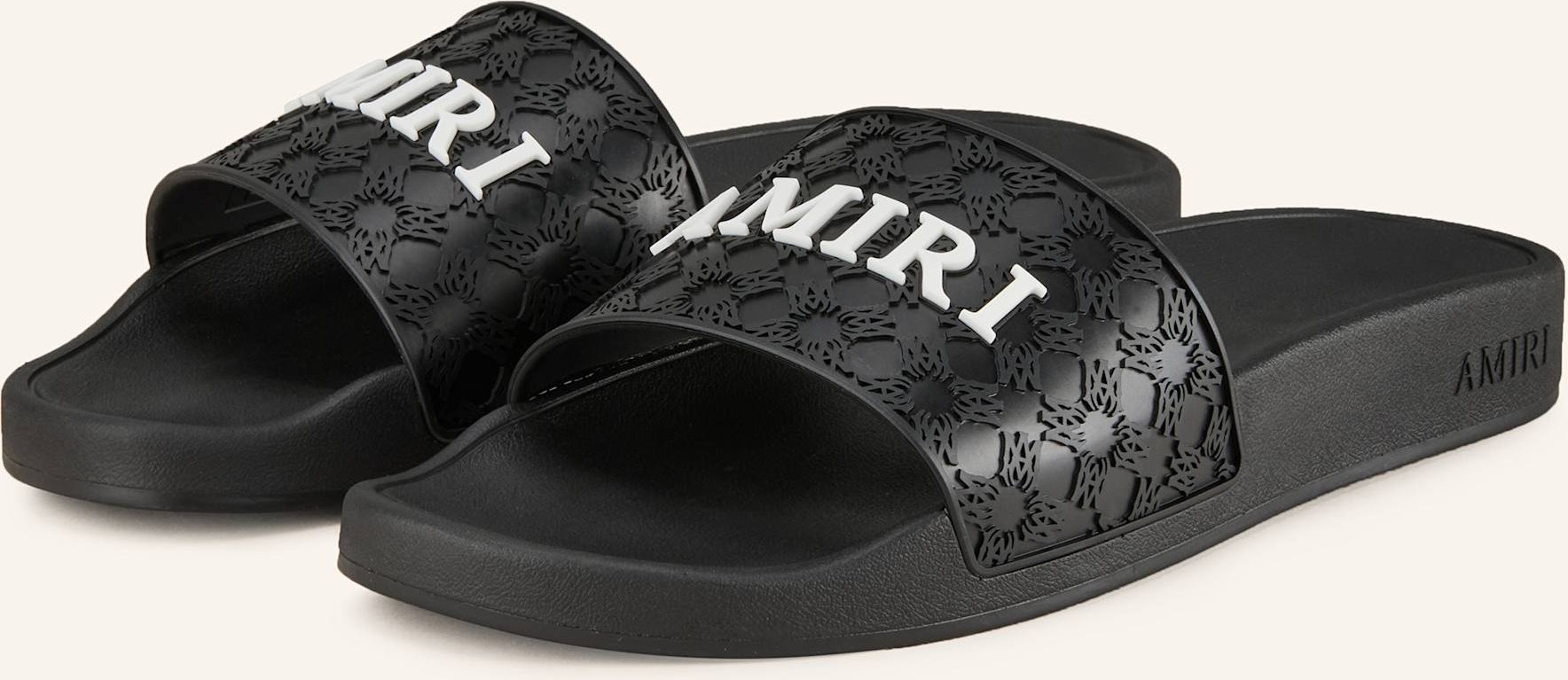 Amiri Pantoletten schwarz