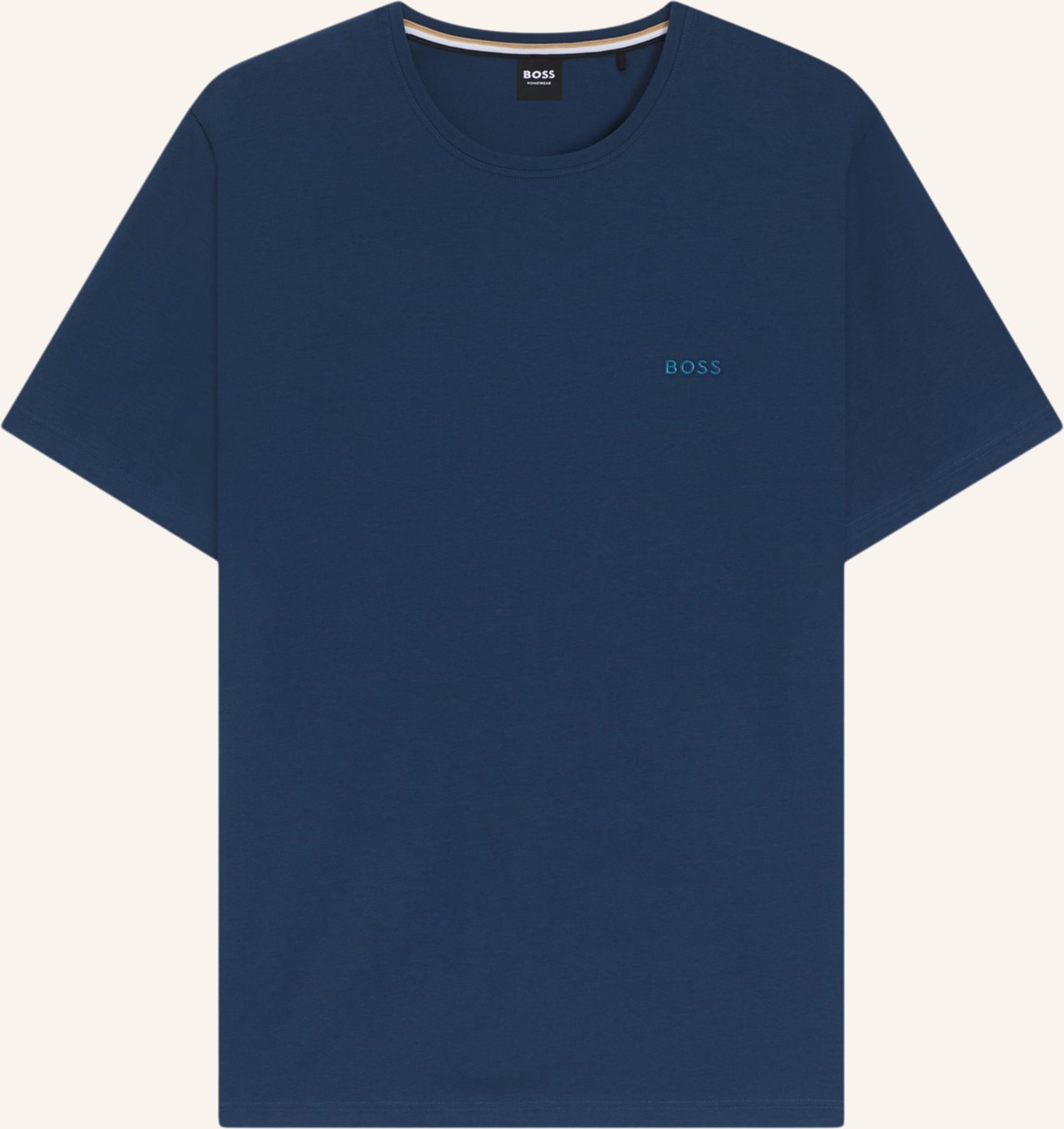 Boss Loungewear Oberteil Mix&Match T-Shirt R Regular Fit blau