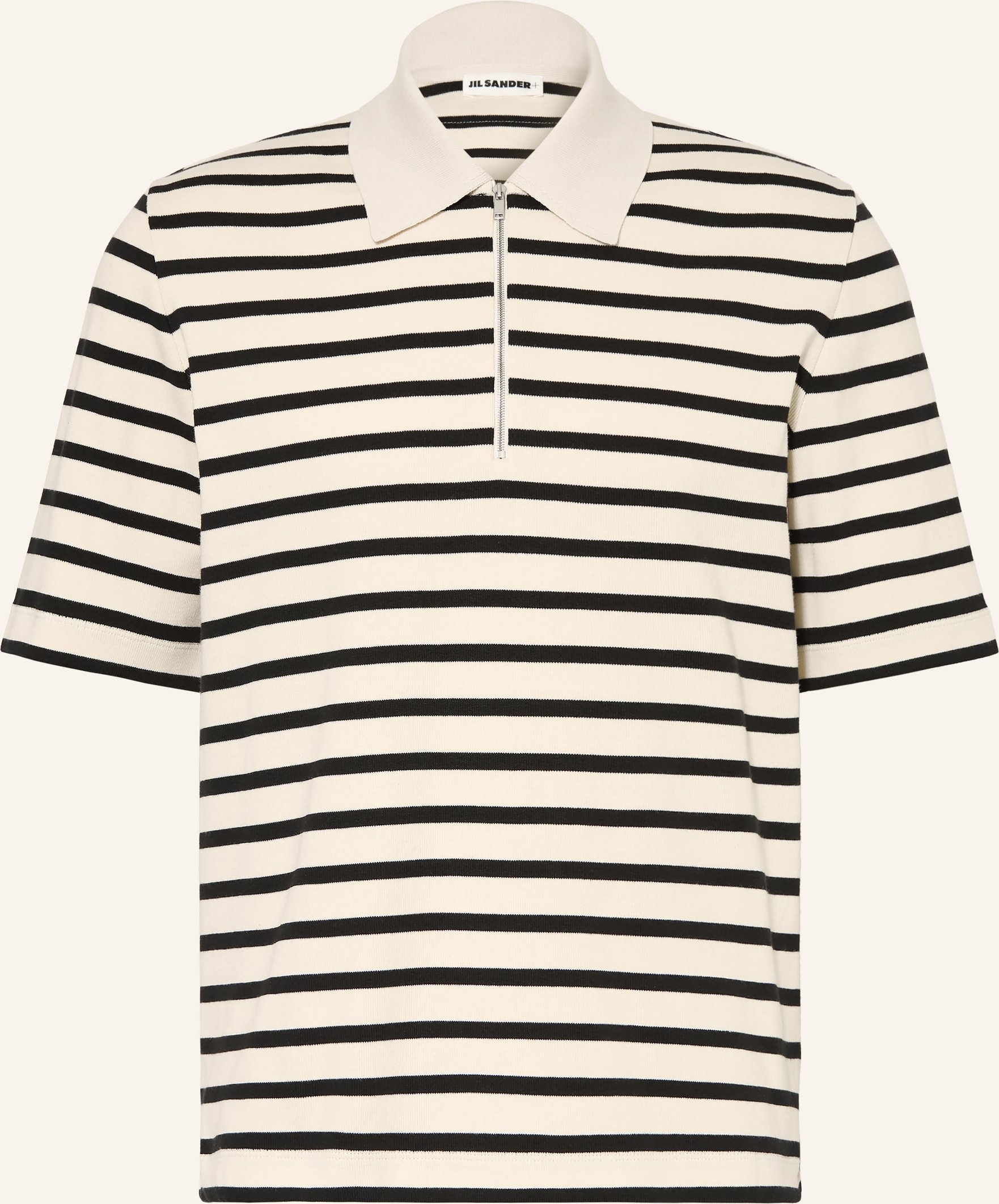Jil Sander Strick-Poloshirt weiss