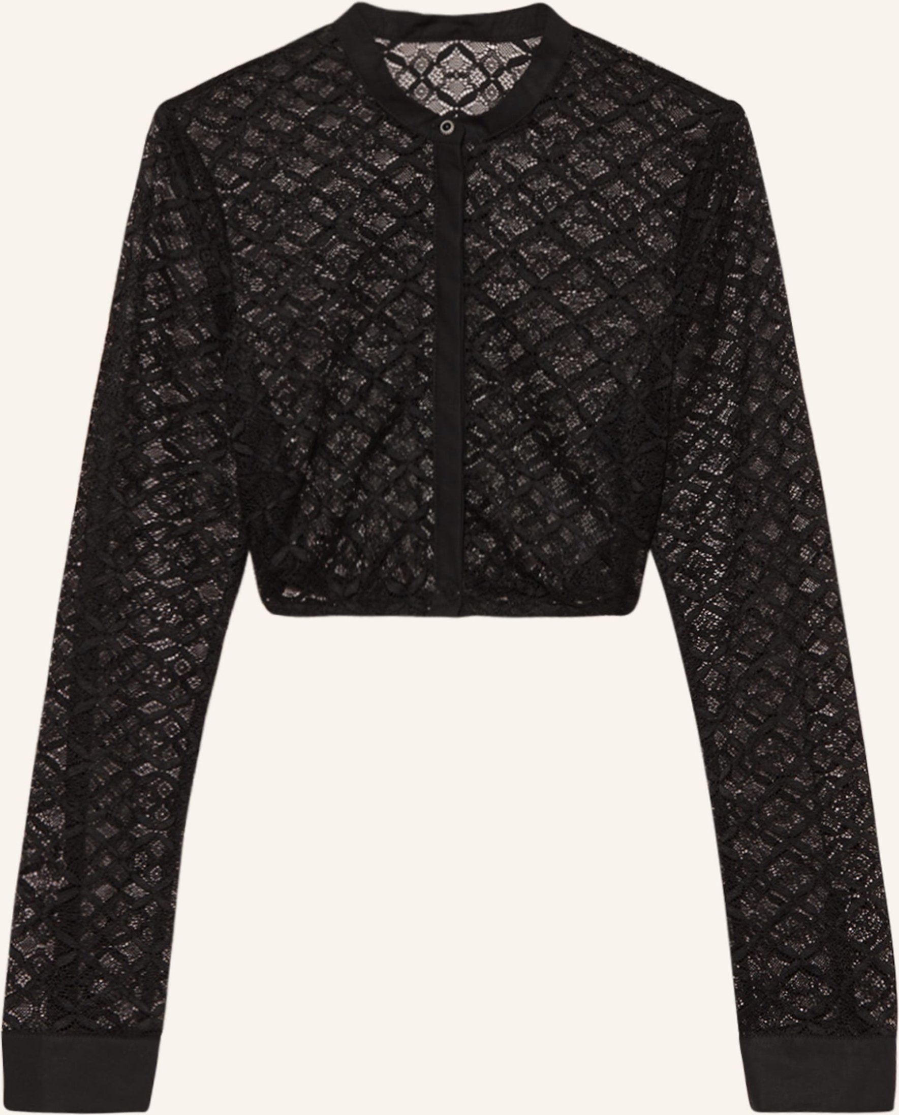 Waldorff Dirndlbluse Aus Spitze schwarz