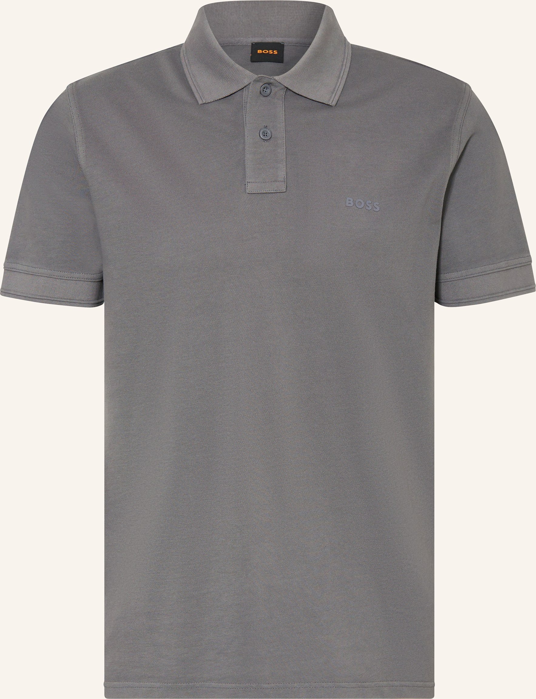 Boss Piqué-Poloshirt Prime grau