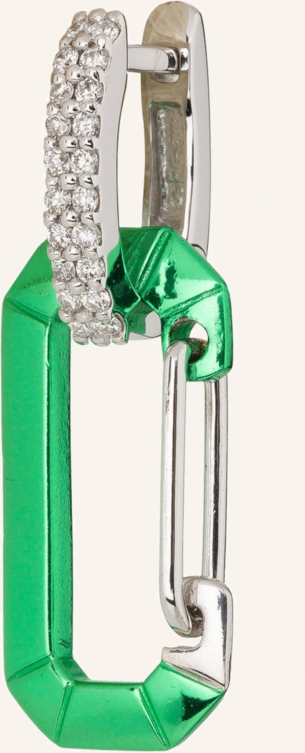 Eéra Ohrring Chiara Small Mit Diamanten gruen