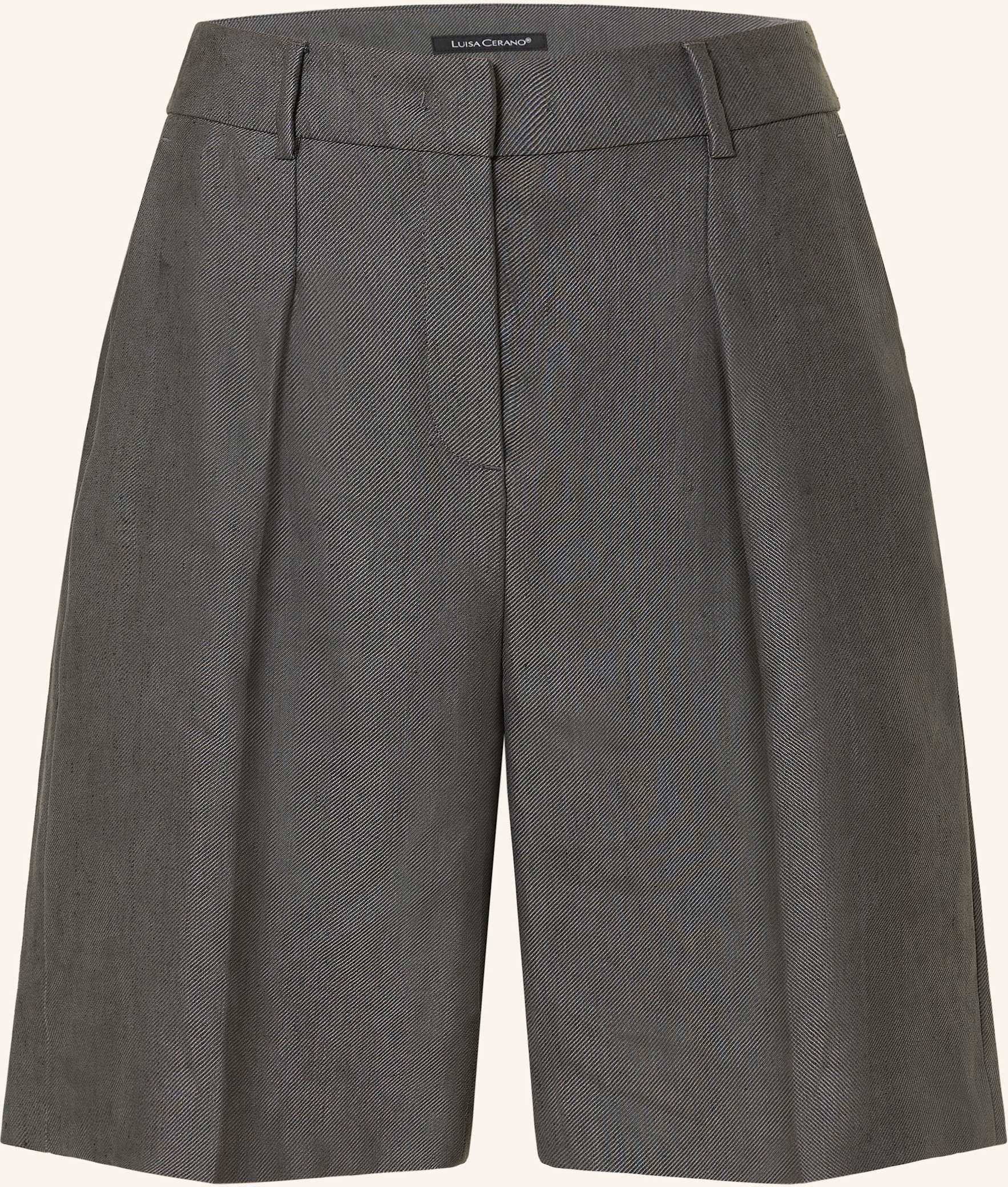 Thumbnail - Luisa Cerano Shorts Mit Leinen grau