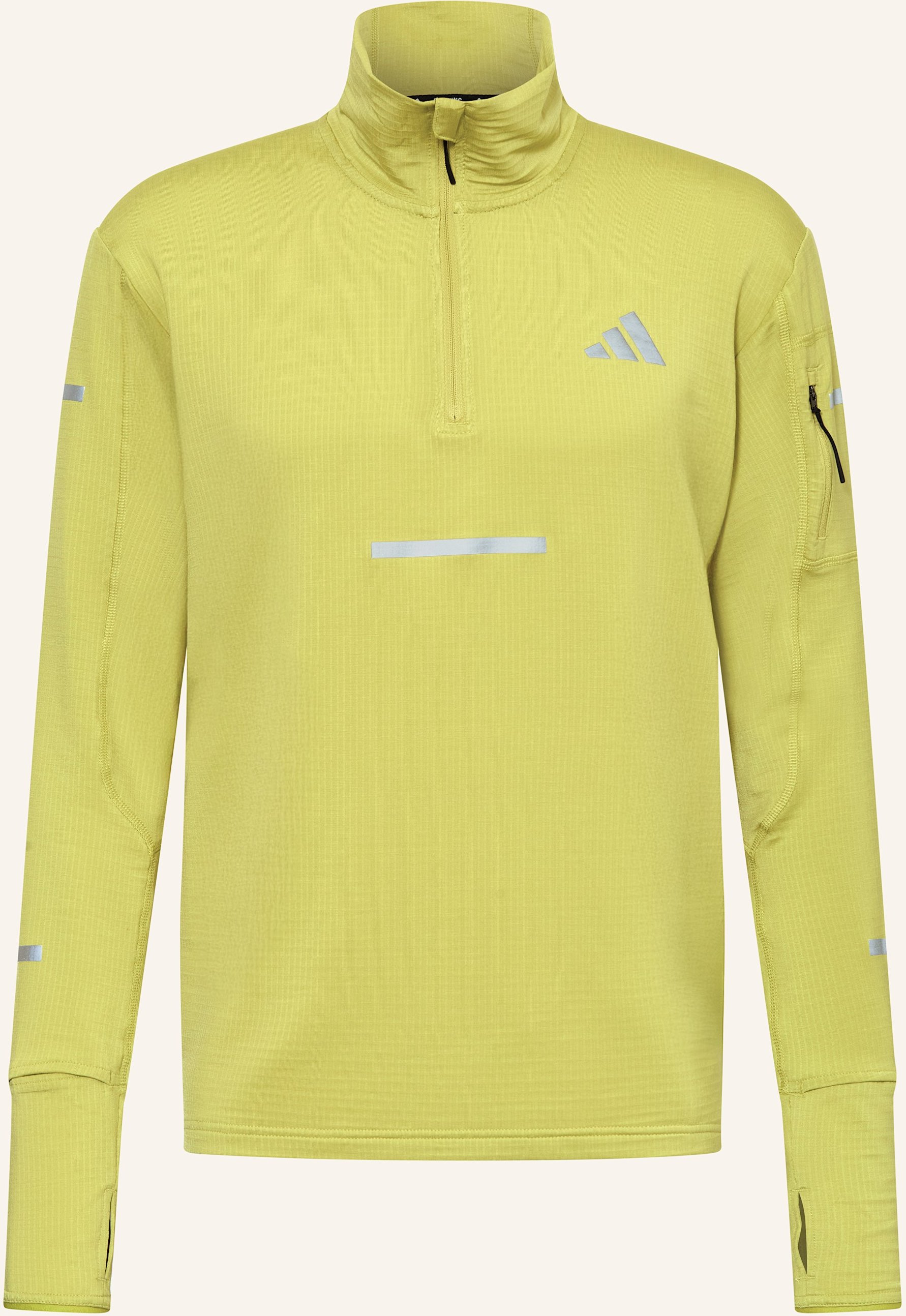 Thumbnail - Adidas Laufshirt adi365 Climawarm+ Half Zip gelb