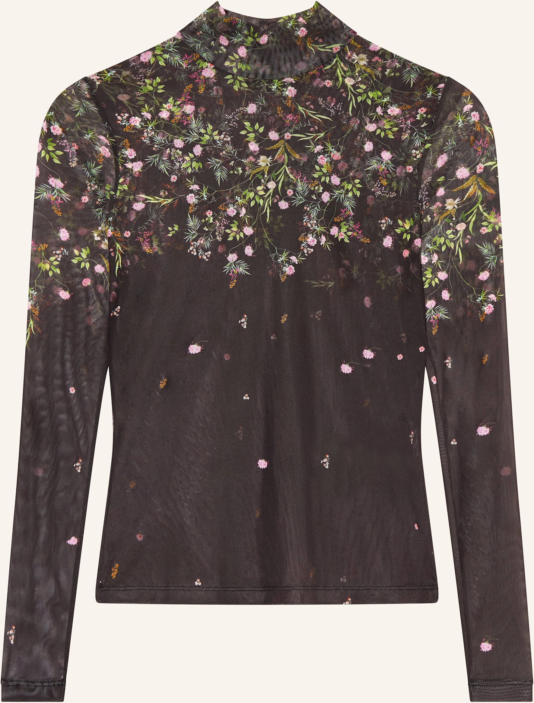 Riani Longsleeve Aus Mesh braun