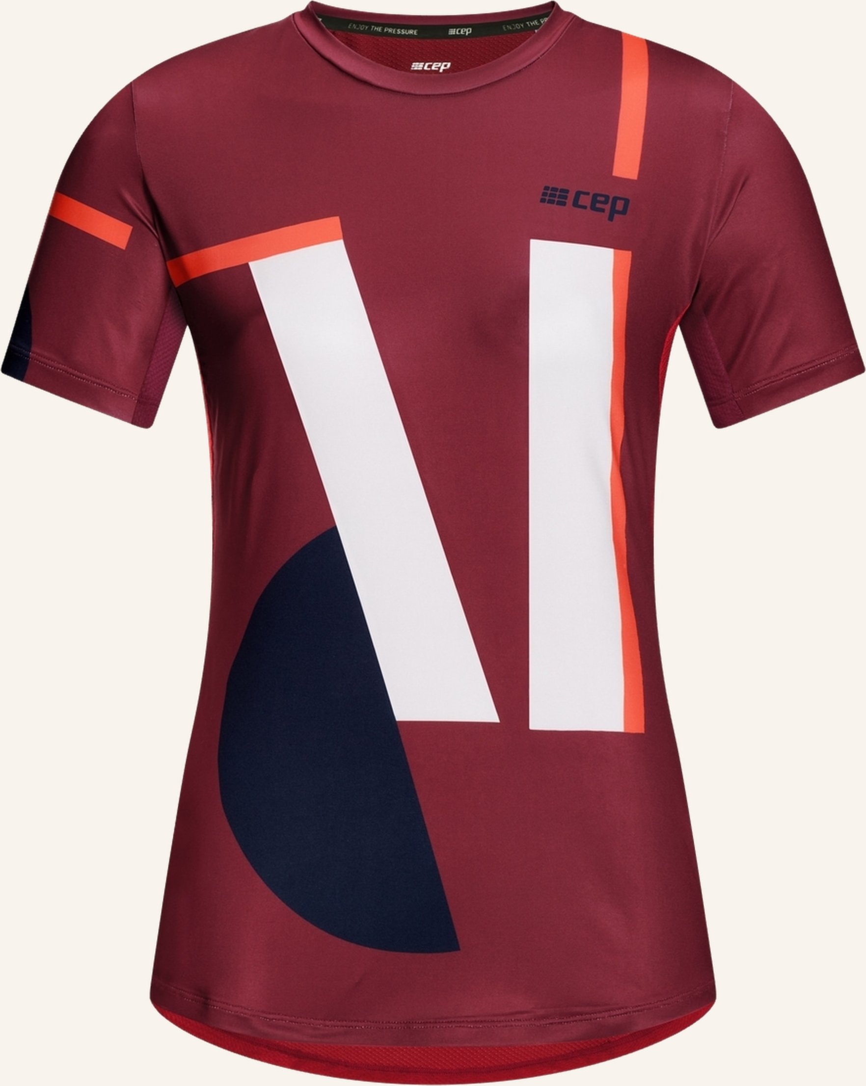 Cep Laufshirt The Run Short Sleeve rot