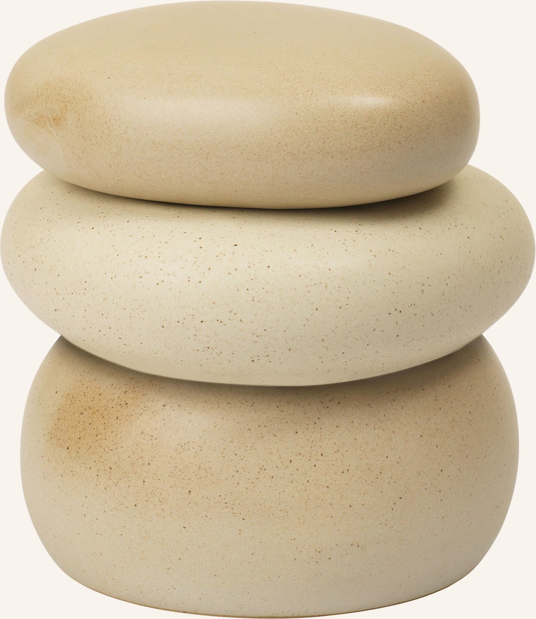 Ferm Living Aufbewahrungsdose Pepple Large beige