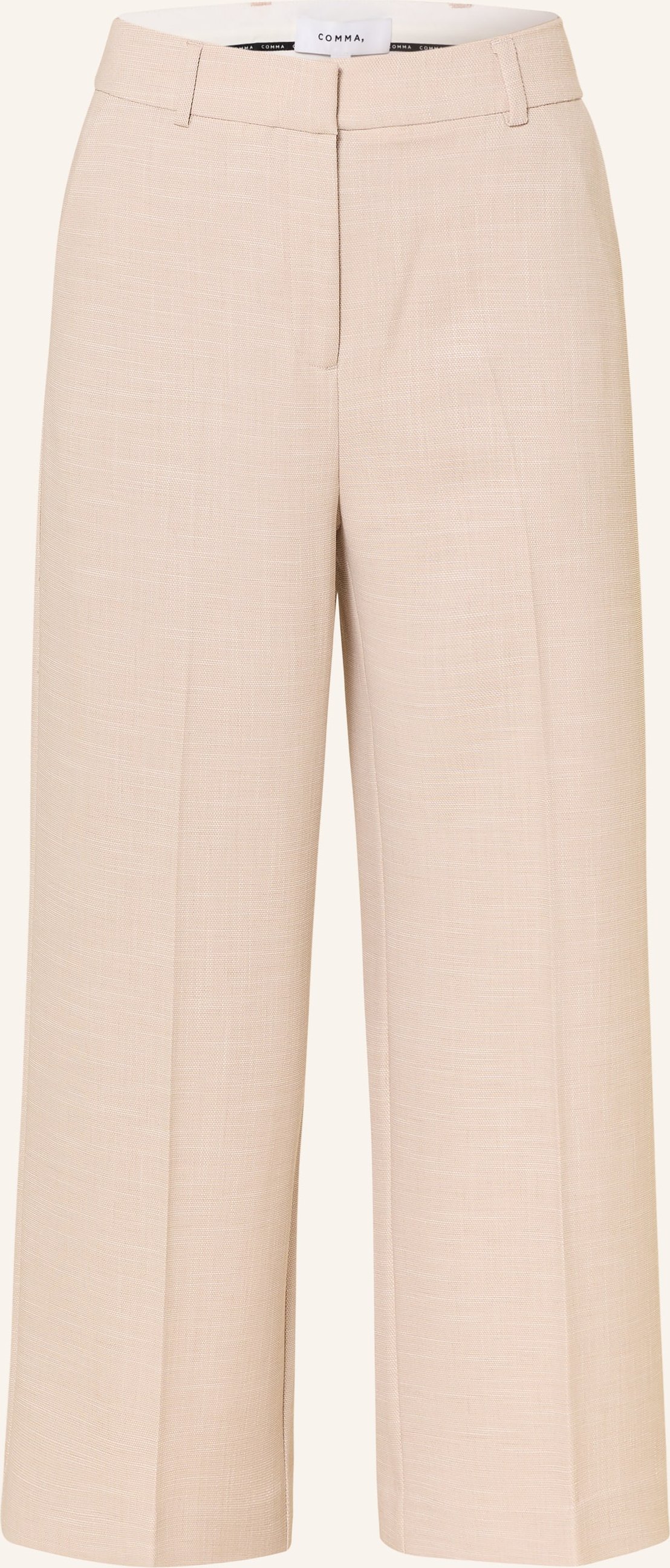 Strukturierte Culotte mit Eingrifftaschen