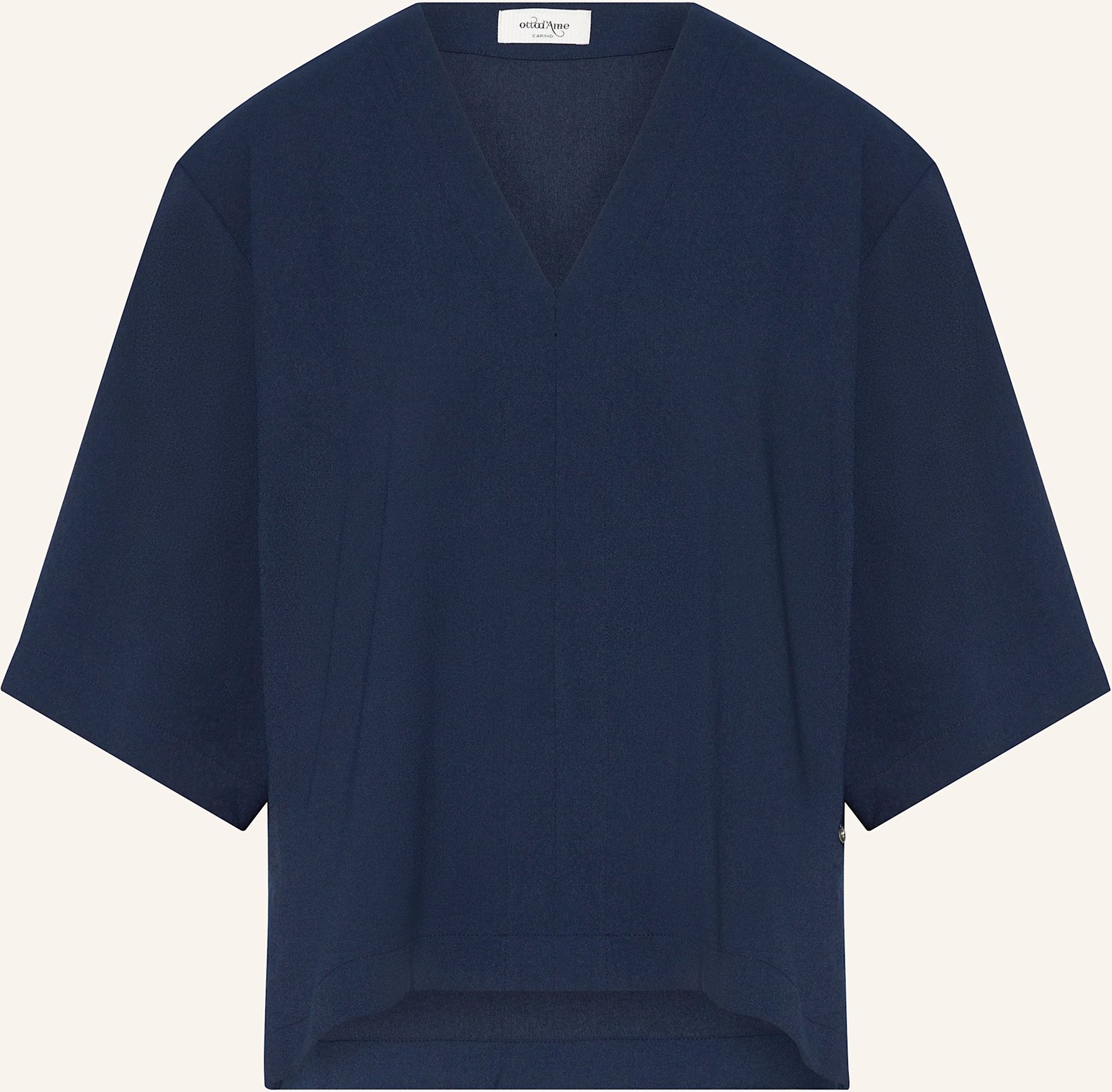 Ottod'ame Blusenshirt Luna Mit 3/4-Arm blau