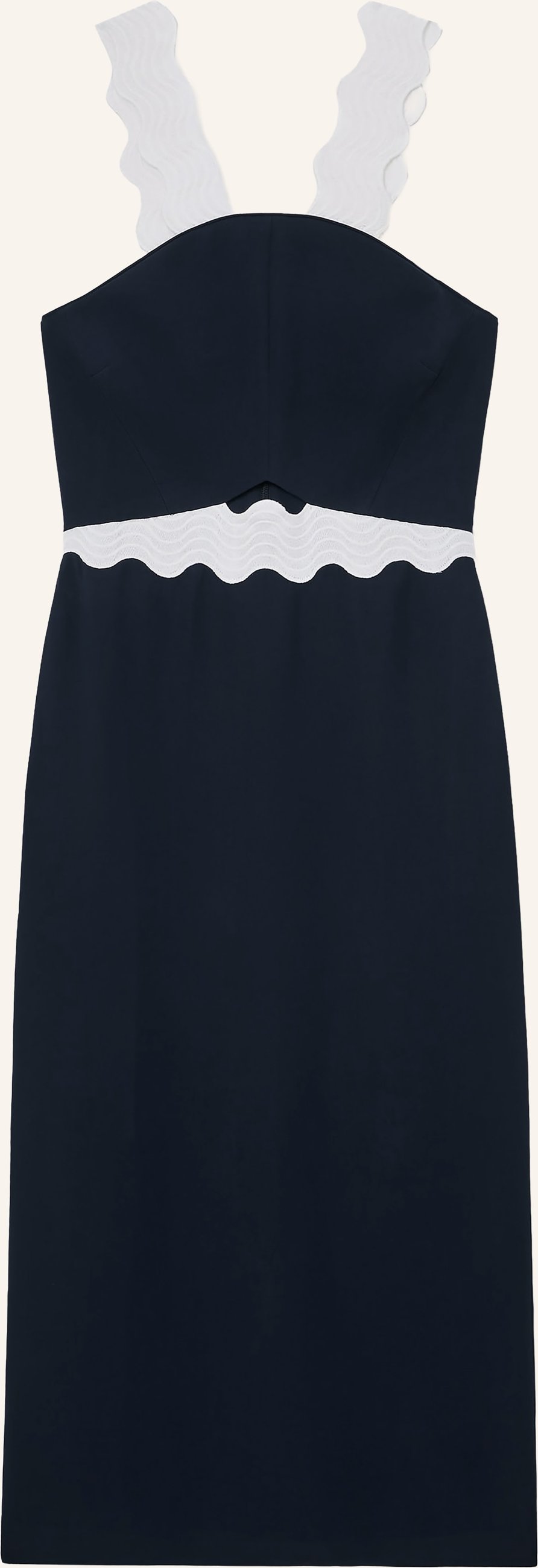 Reiss Kleid Dillon Mit Cut-Out blau
