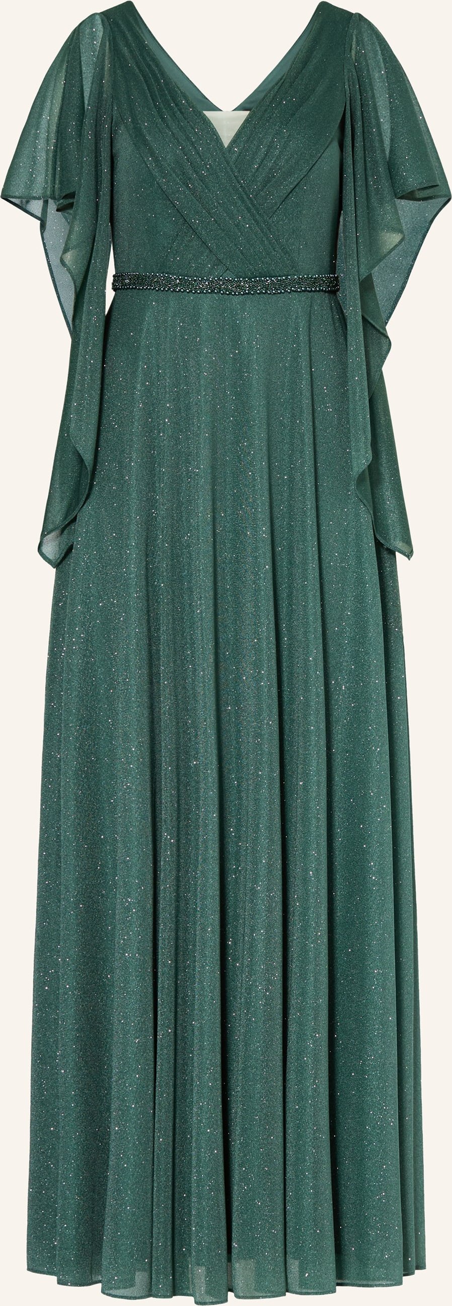 Vera Mont Abendkleid Mit Volants Und Schmucksteinen gruen