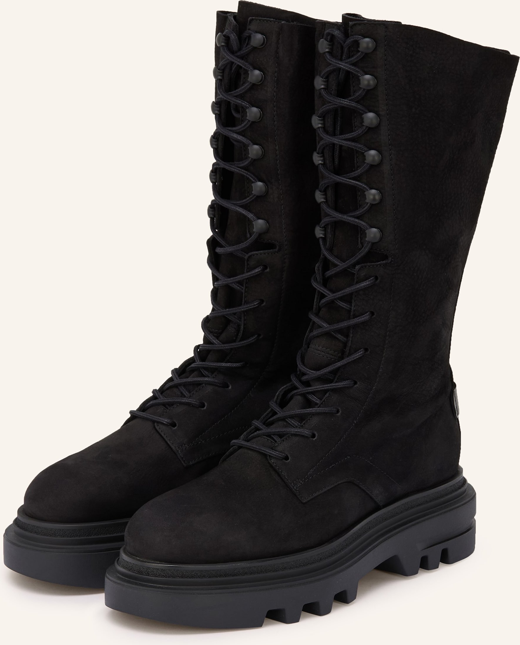 Allsaints Schnürboots Jay schwarz