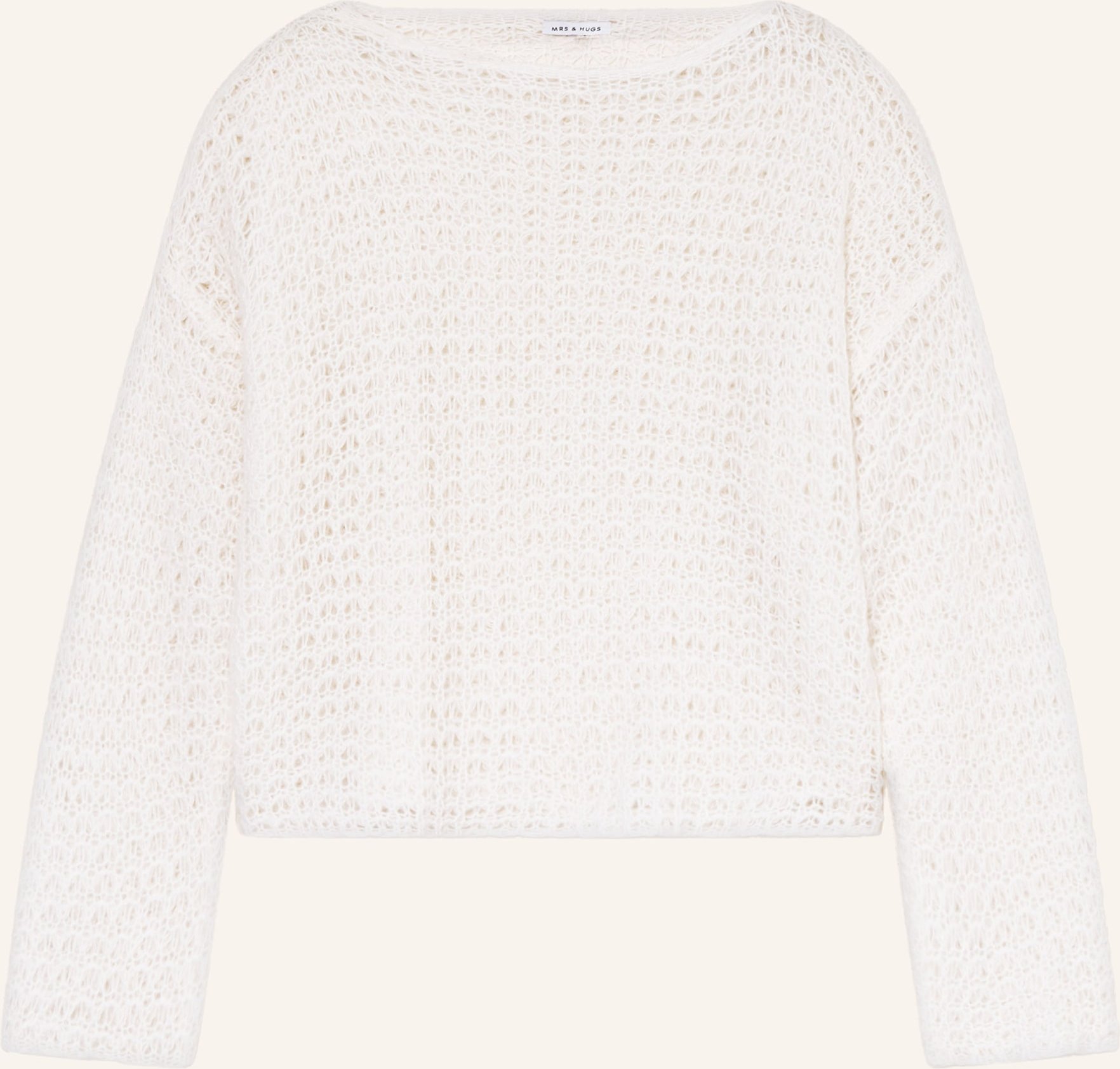 Mrs & Hugs Pullover Mit Cashmere weiss
