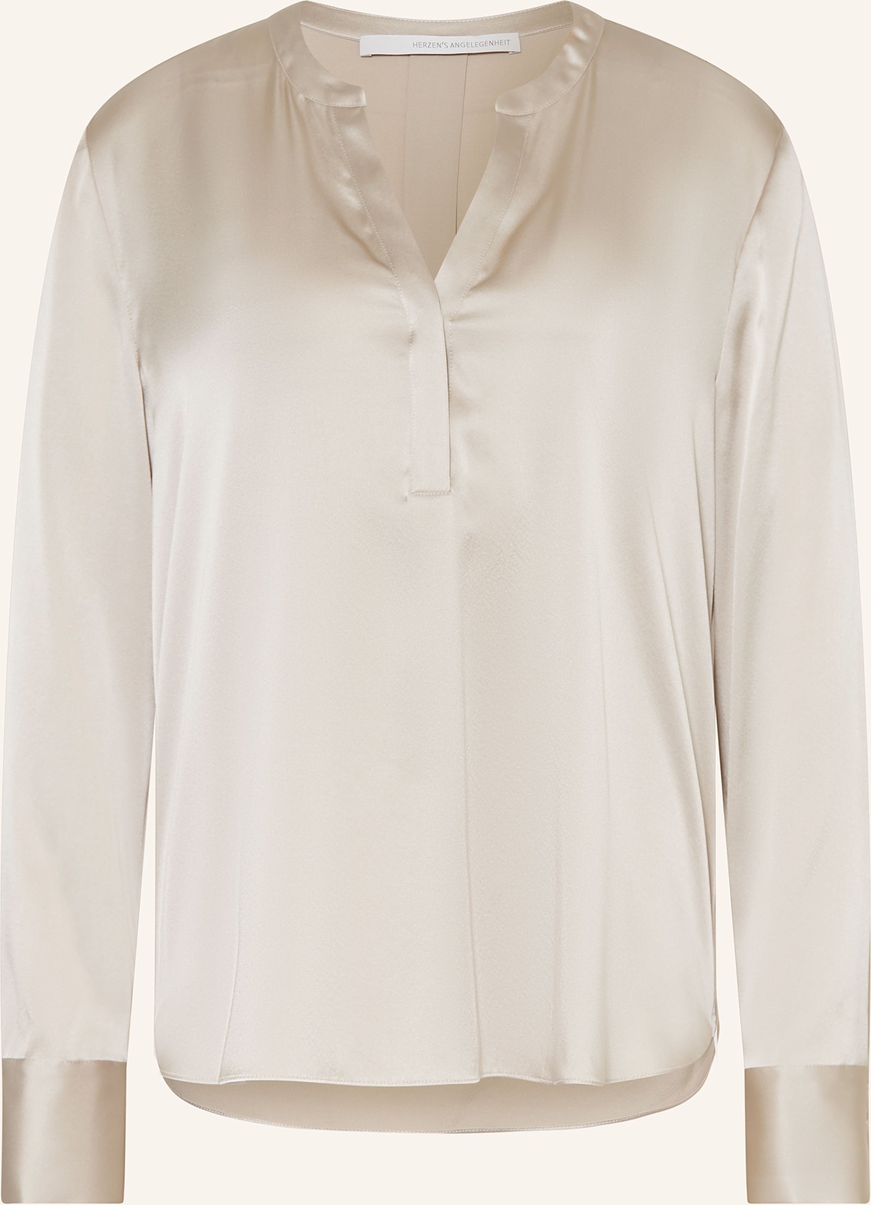 Herzen's Angelegenheit Blusenshirt Aus Seide beige