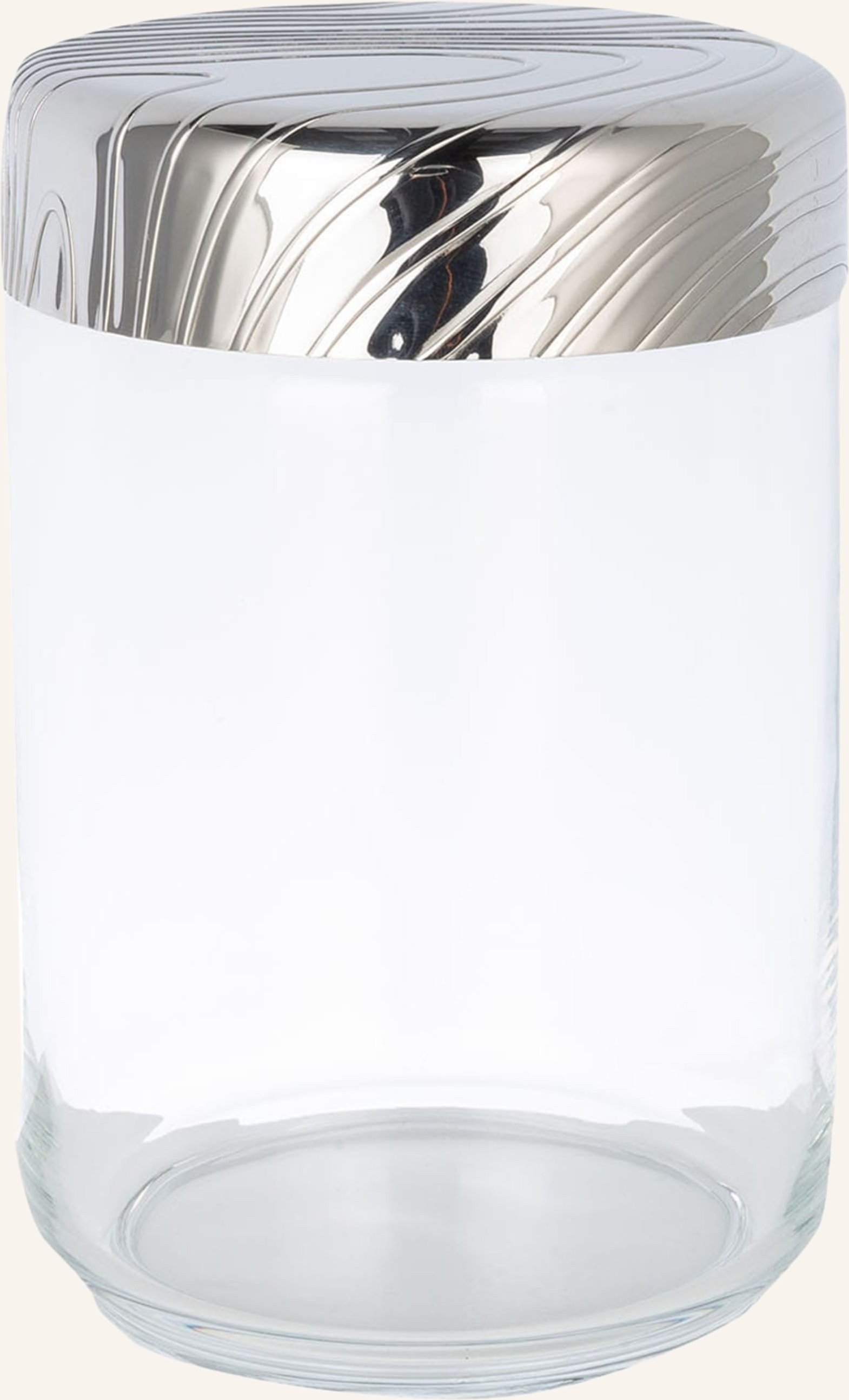 Alessi Aufbewahrungsdose Veneer silber